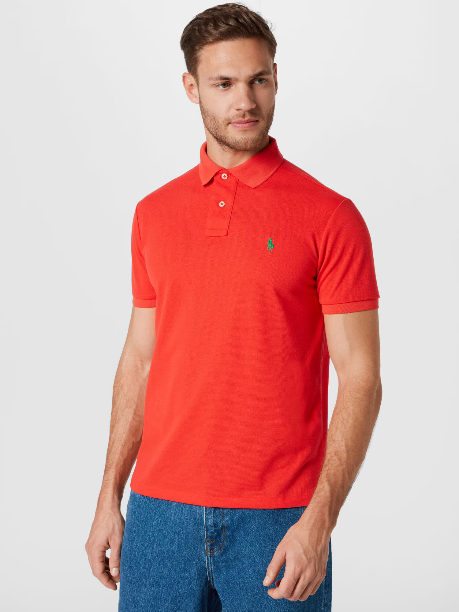 Polo Ralph Lauren Tricou verde iarbă / roșu - Pled.ro