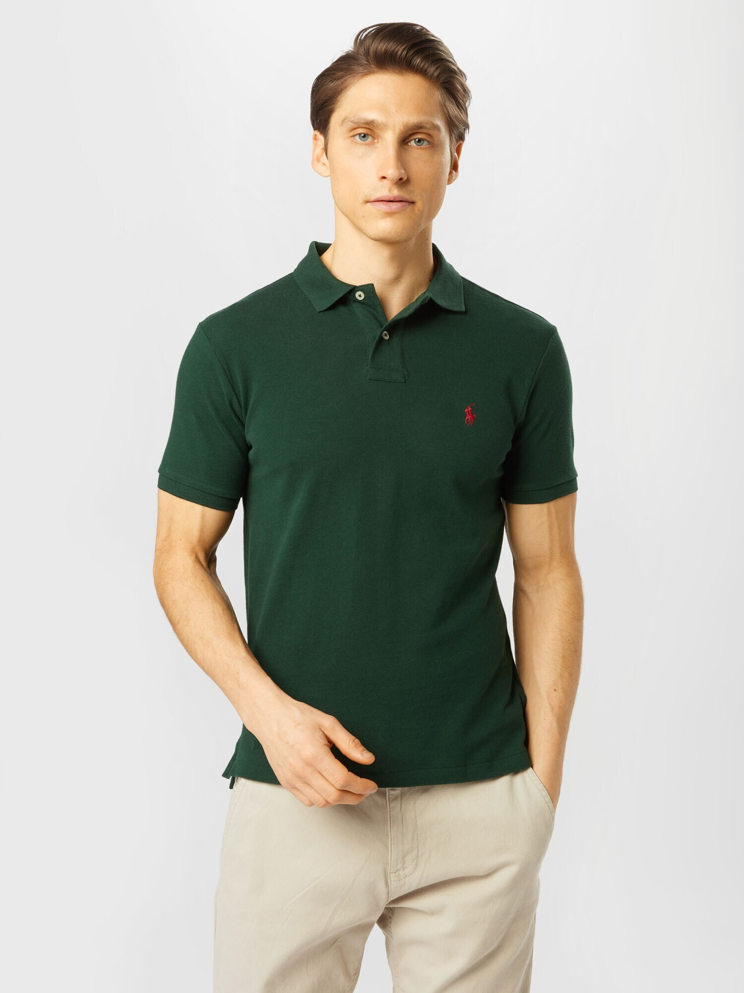 Polo Ralph Lauren Tricou verde pin / roșu - Pled.ro