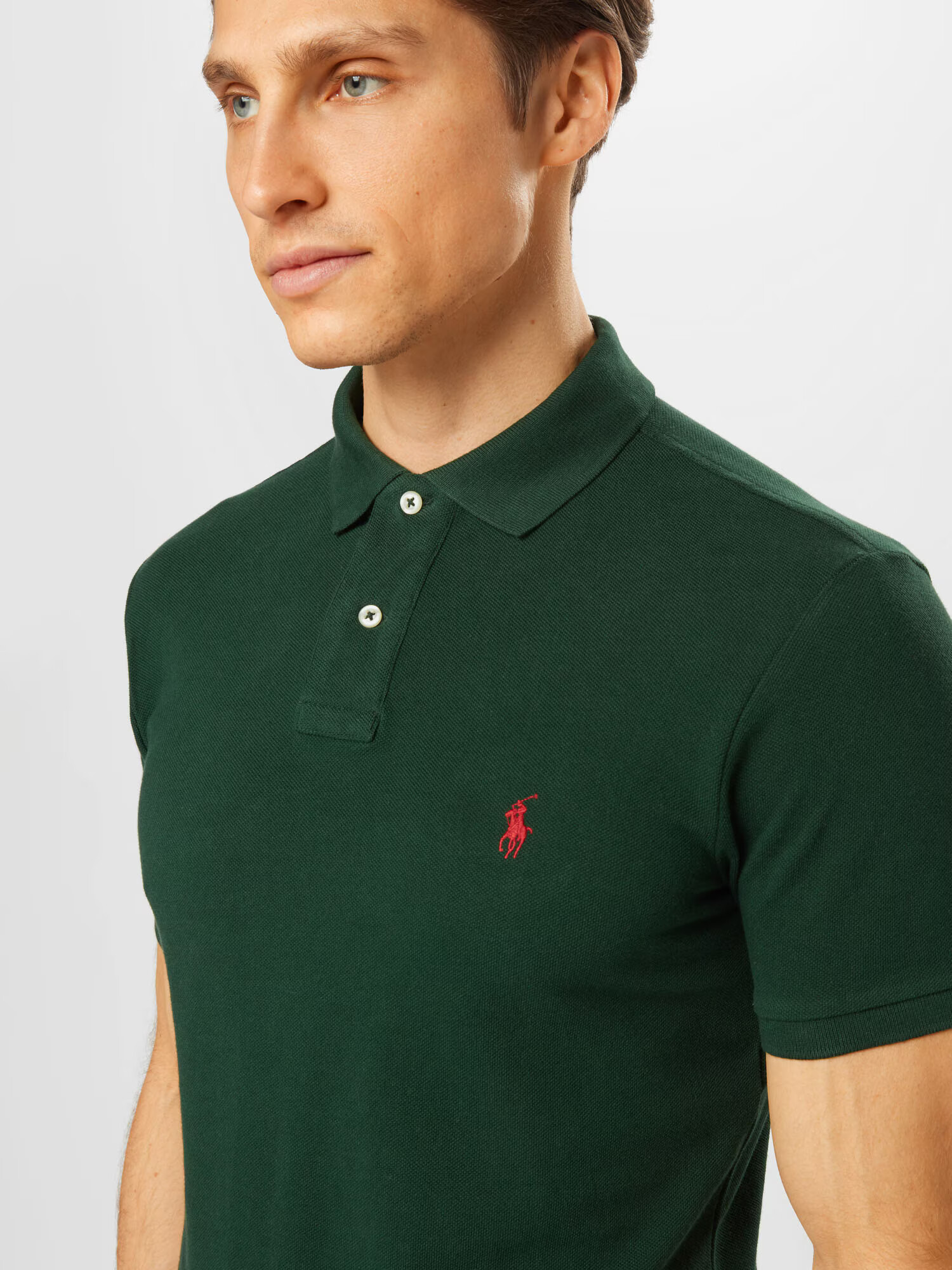 Polo Ralph Lauren Tricou verde pin / roșu - Pled.ro