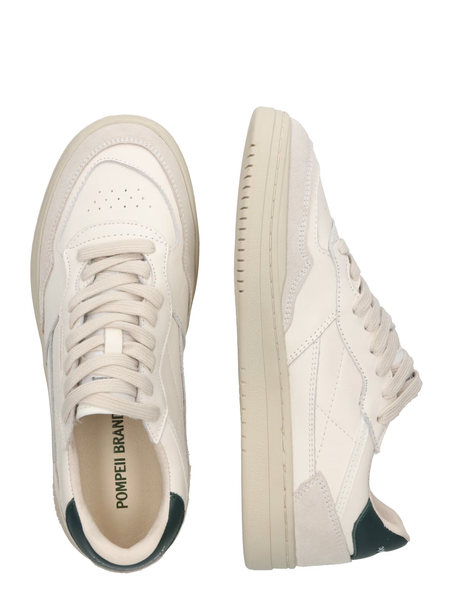 POMPEII Sneaker low 'ELAN' culoarea pielii / bej deschis / verde pin - Pled.ro