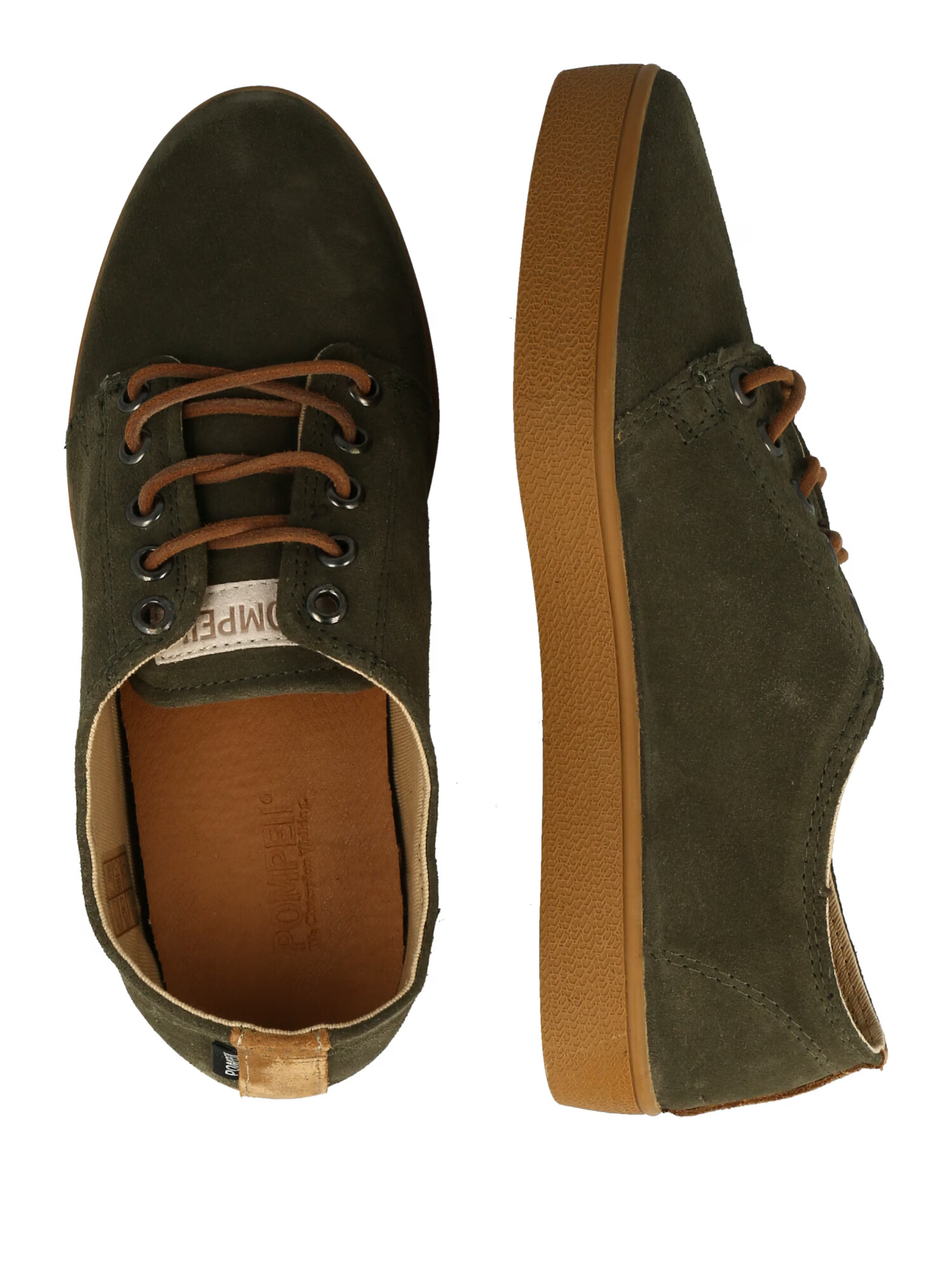 POMPEII Sneaker low 'HIGBY' verde închis - Pled.ro