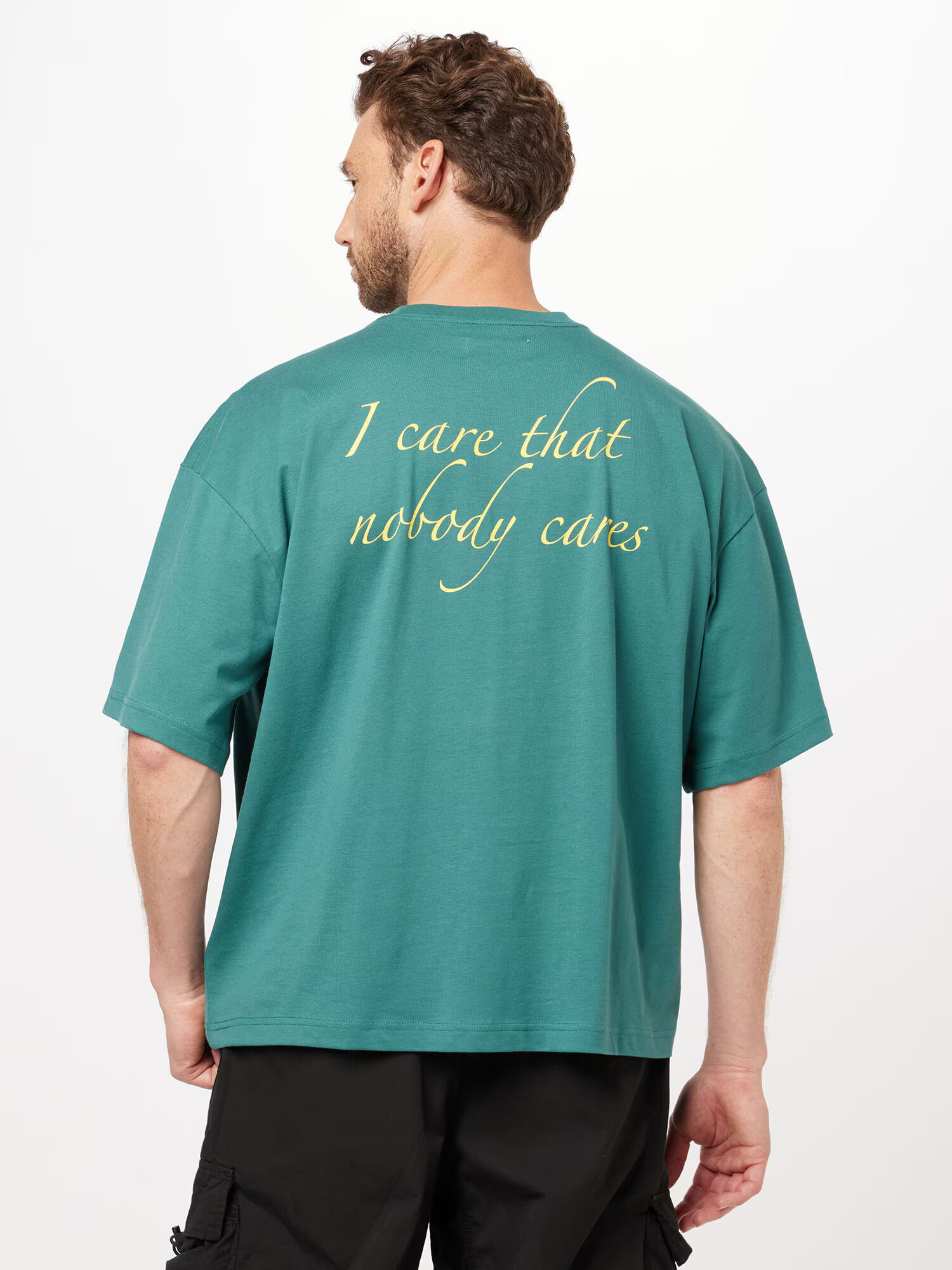 Preach Tricou 'Nobody Cares' galben / verde - Pled.ro