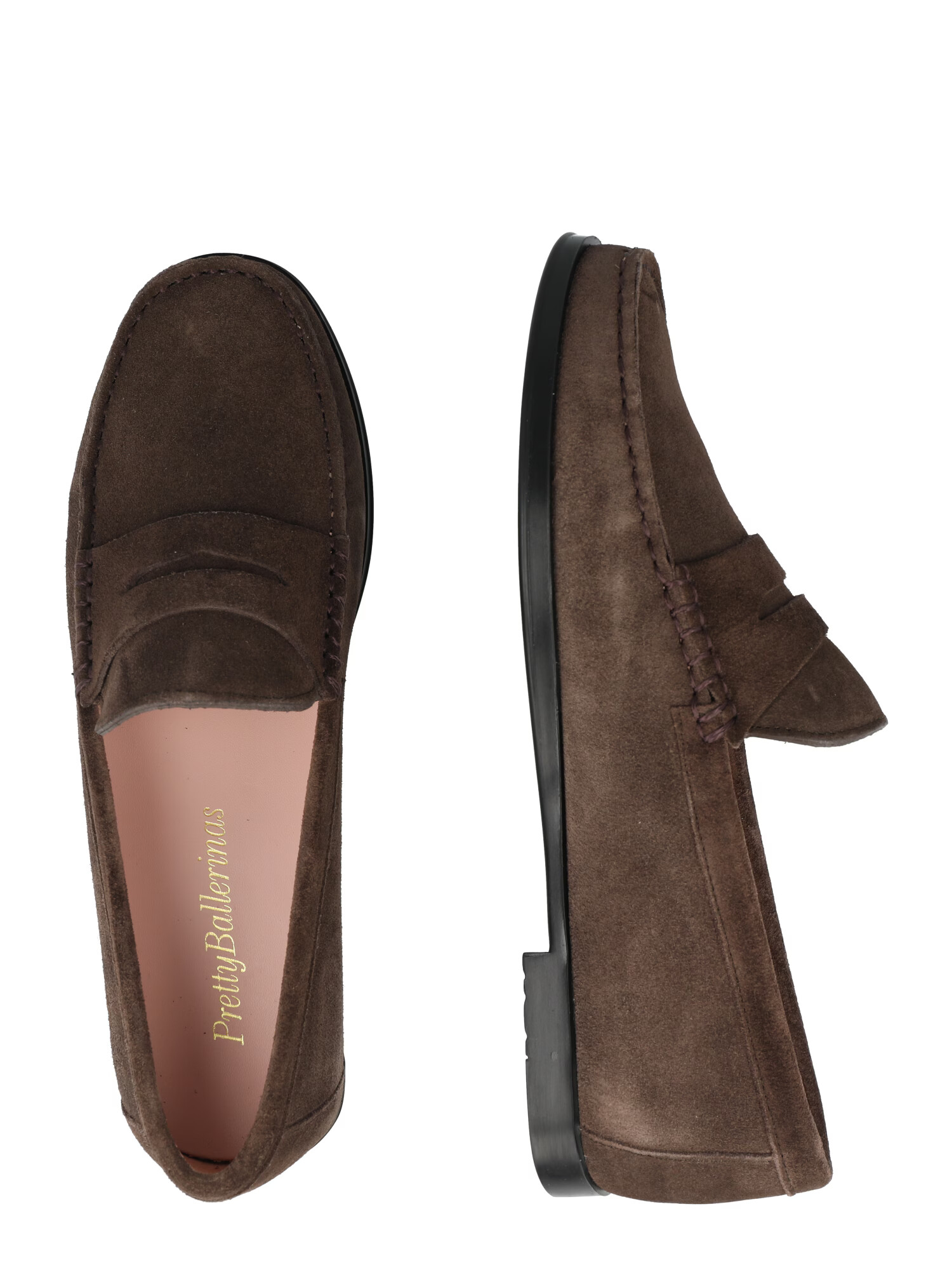 PRETTY BALLERINAS Mocasini 'Josephine' gri taupe - Pled.ro