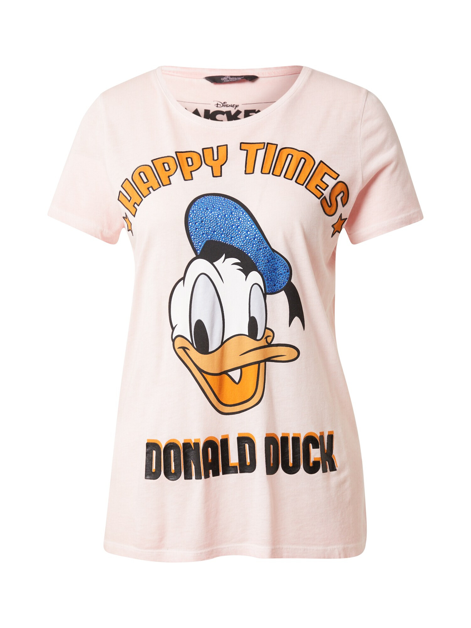 PRINCESS GOES HOLLYWOOD Tricou 'Donald Duck' albastru / portocaliu / roz / negru / alb - Pled.ro