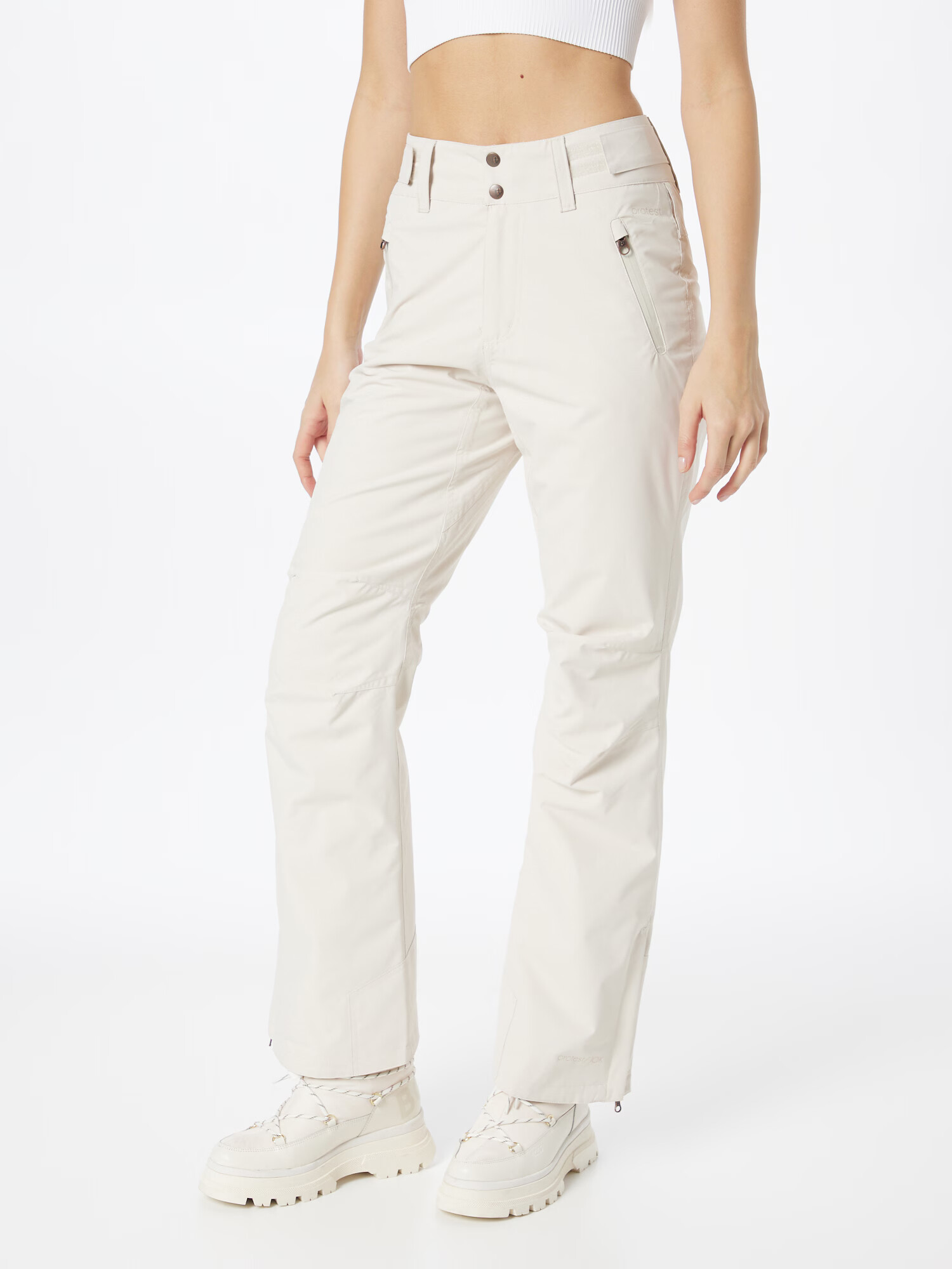 PROTEST Pantaloni sport 'CINNAMON' alb - Pled.ro