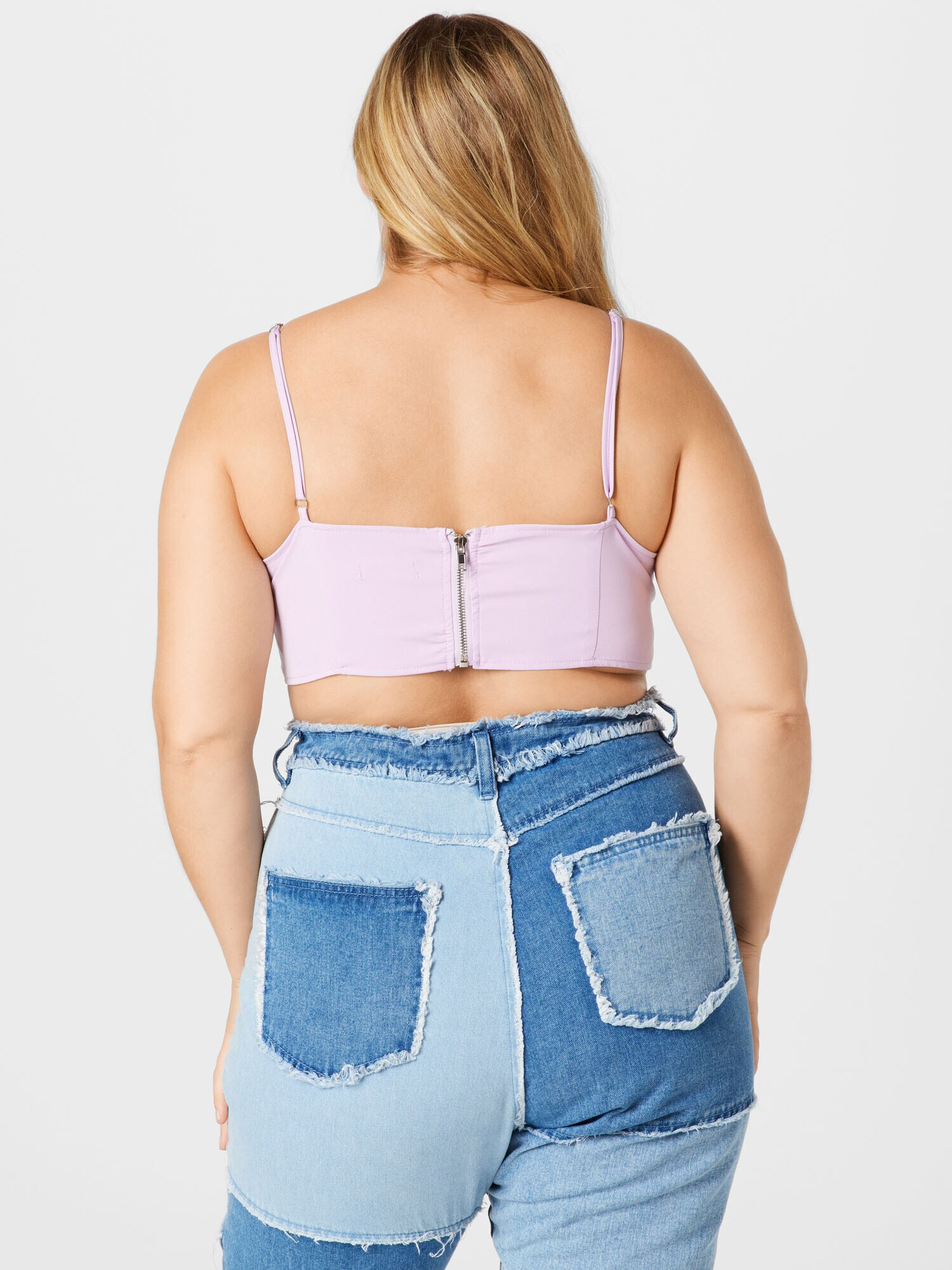 Public Desire Curve Top mov pastel - Pled.ro