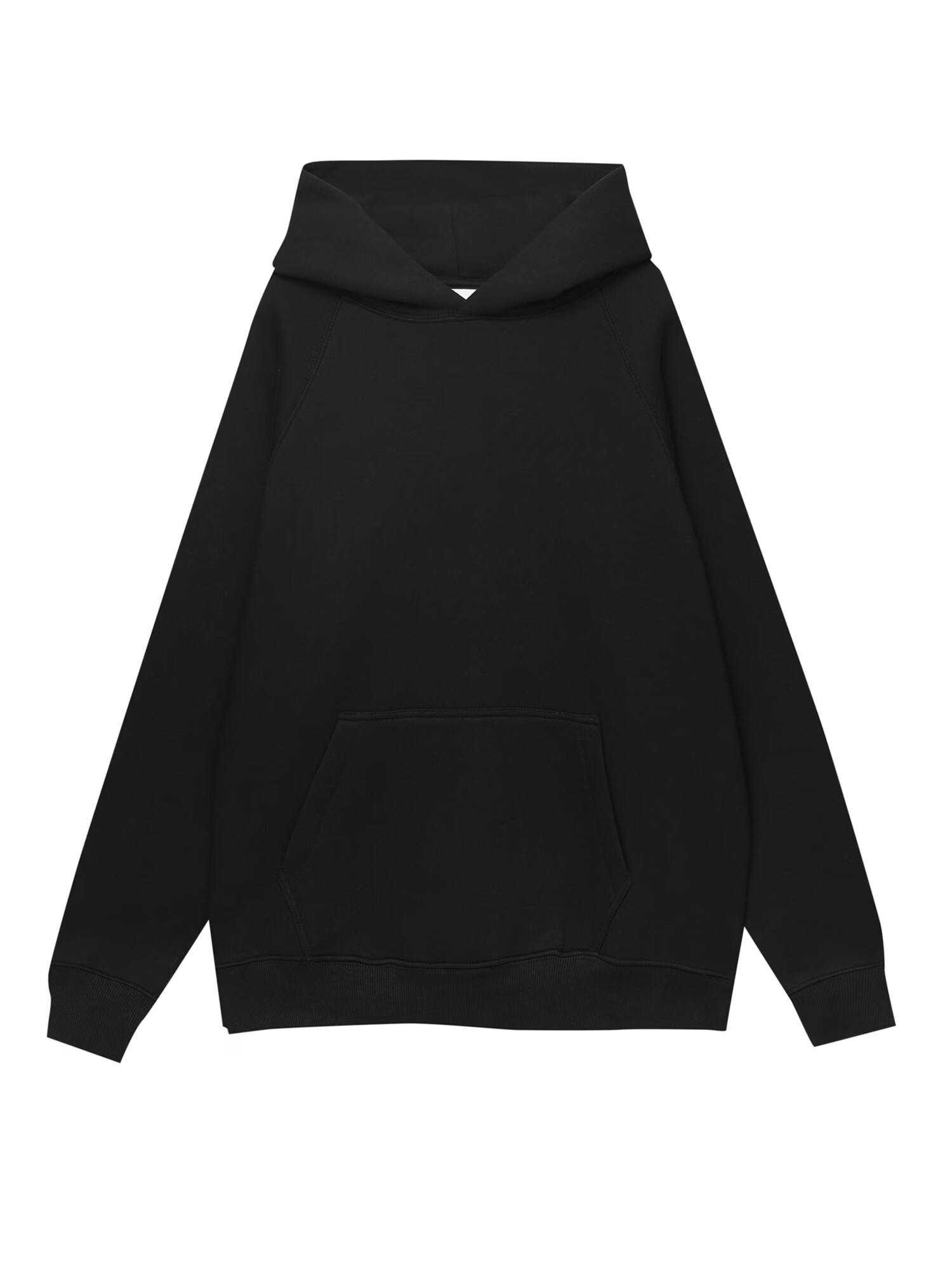 Pull&Bear Bluză de molton negru - Pled.ro