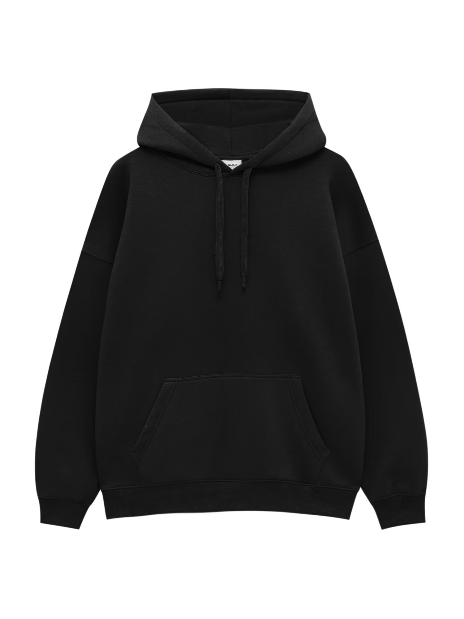 Pull&Bear Bluză de molton negru - Pled.ro