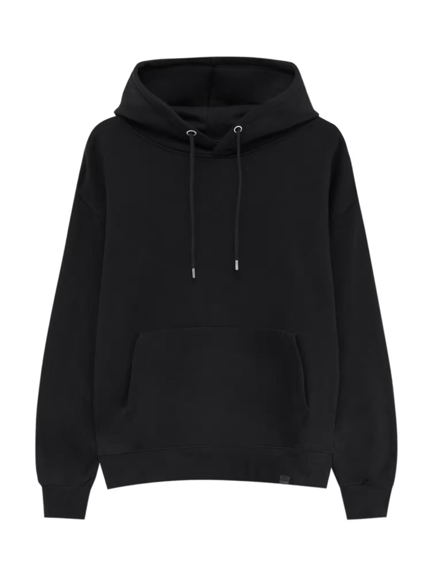 Pull&Bear Bluză de molton negru - Pled.ro