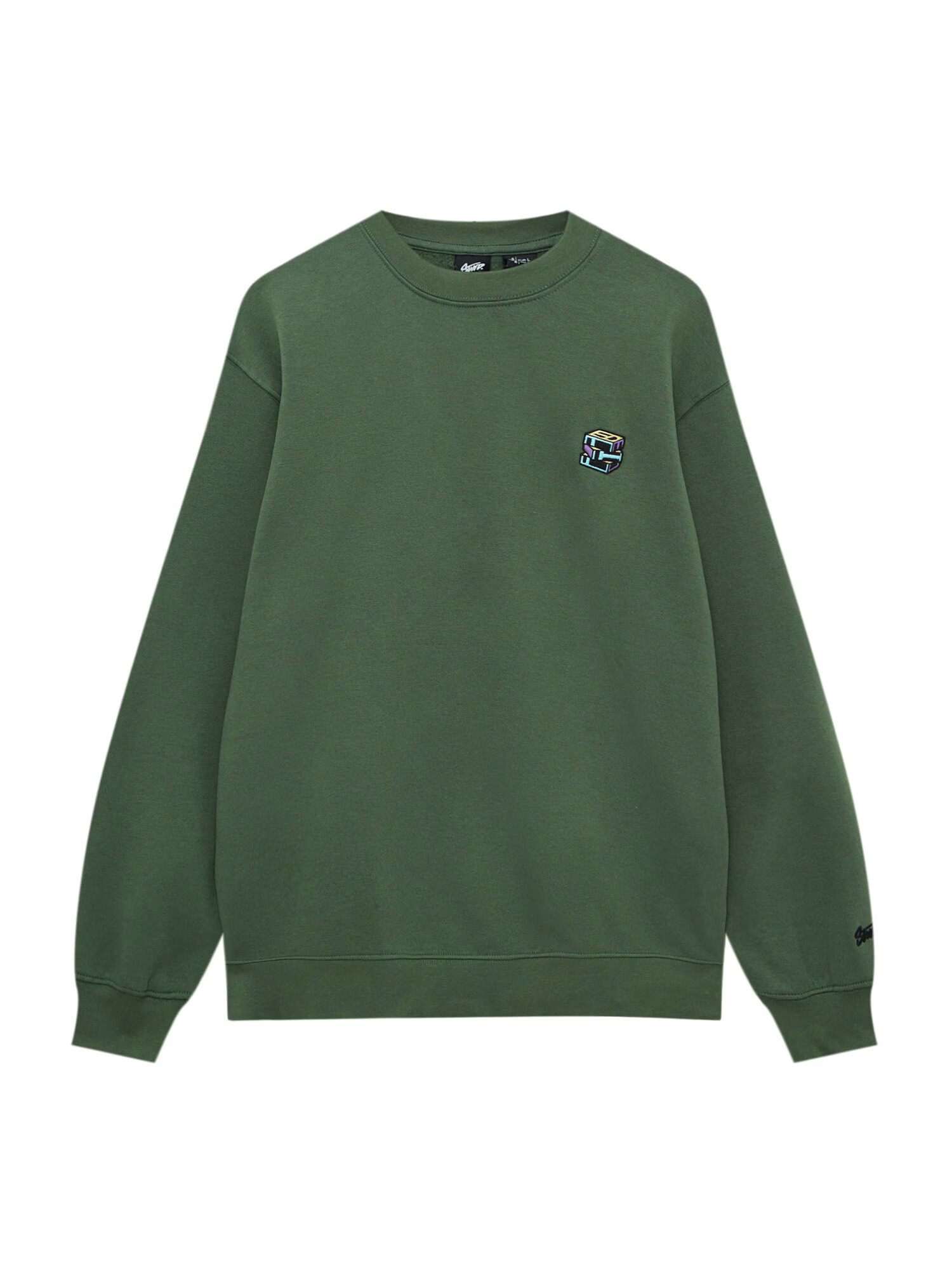 Pull&Bear Bluză de molton verde kiwi / mai multe culori - Pled.ro