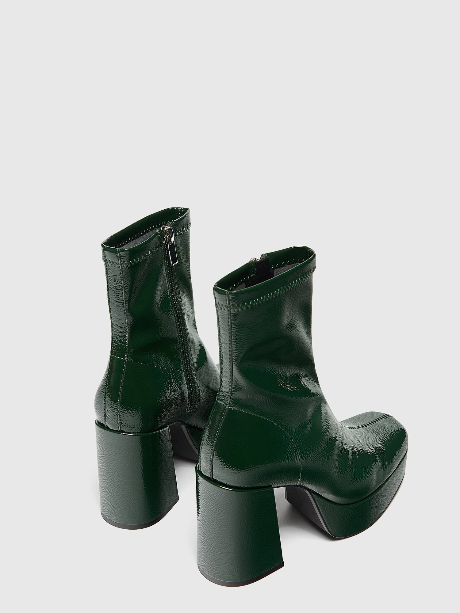 Pull&Bear Botine verde iarbă - Pled.ro