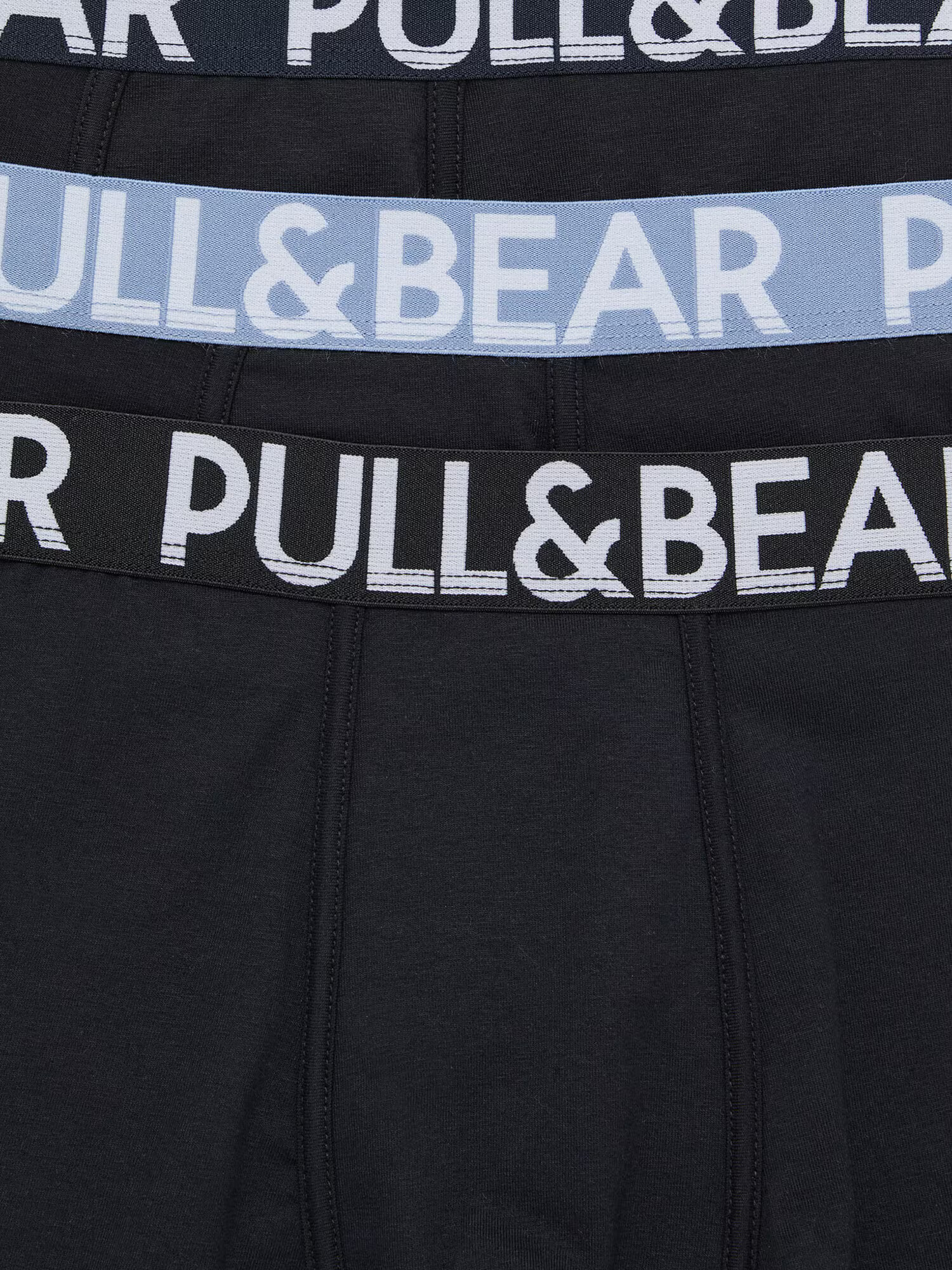 Pull&Bear Boxeri bleumarin / albastru deschis / alb - Pled.ro