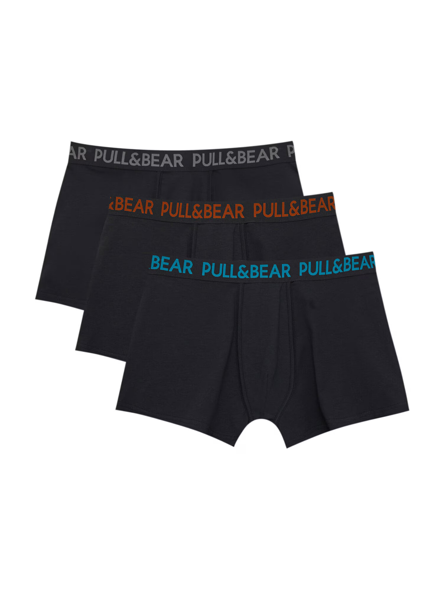 Pull&Bear Boxeri bleumarin / azur / gri / roșu cireș - Pled.ro