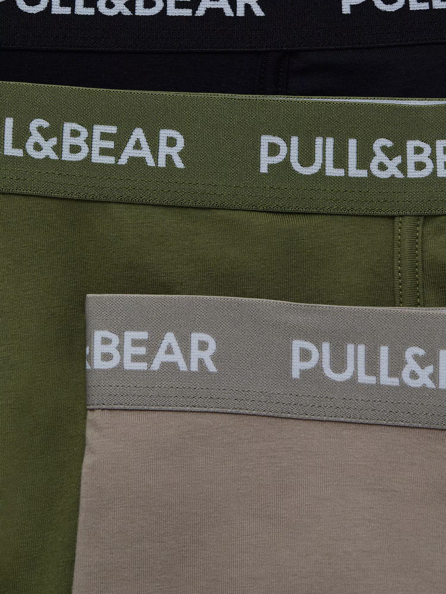 Pull&Bear Boxeri grej / oliv / negru / alb - Pled.ro