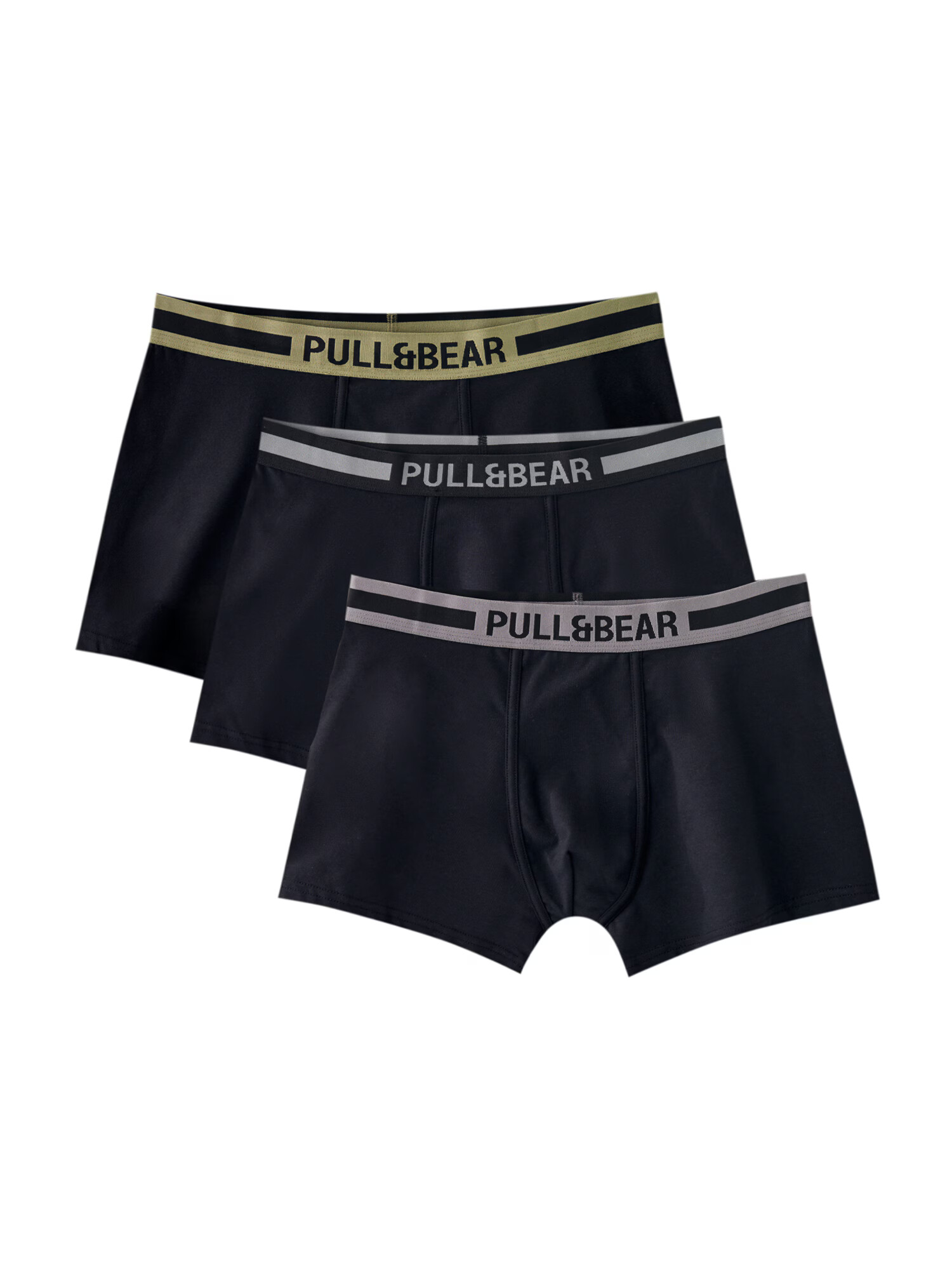 Pull&Bear Boxeri gri / kaki / negru - Pled.ro