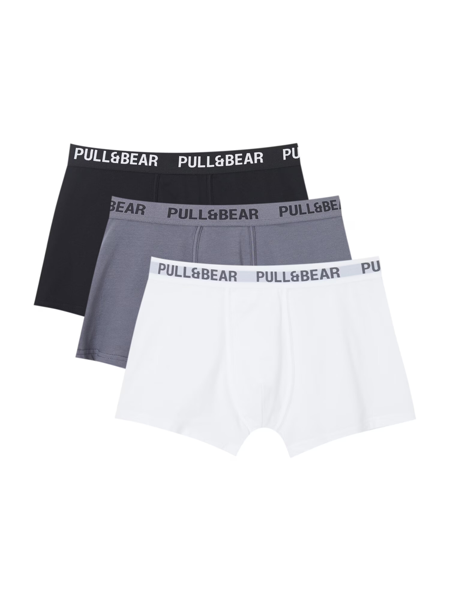 Pull&Bear Boxeri gri / negru / alb - Pled.ro