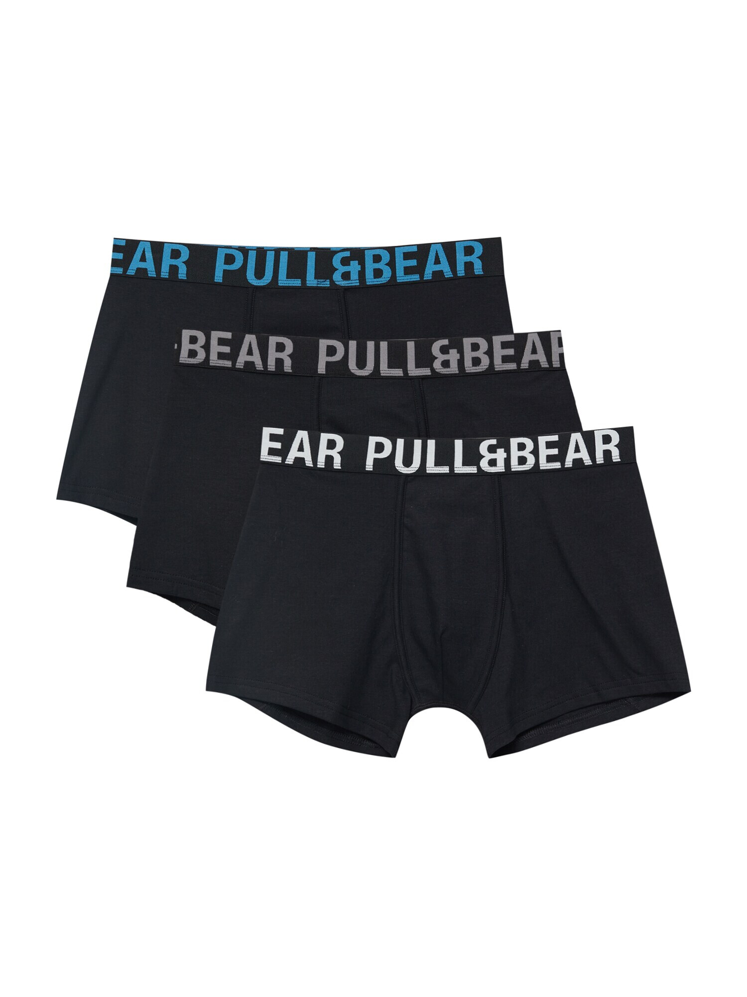 Pull&Bear Boxeri gri / verde petrol / negru / alb - Pled.ro