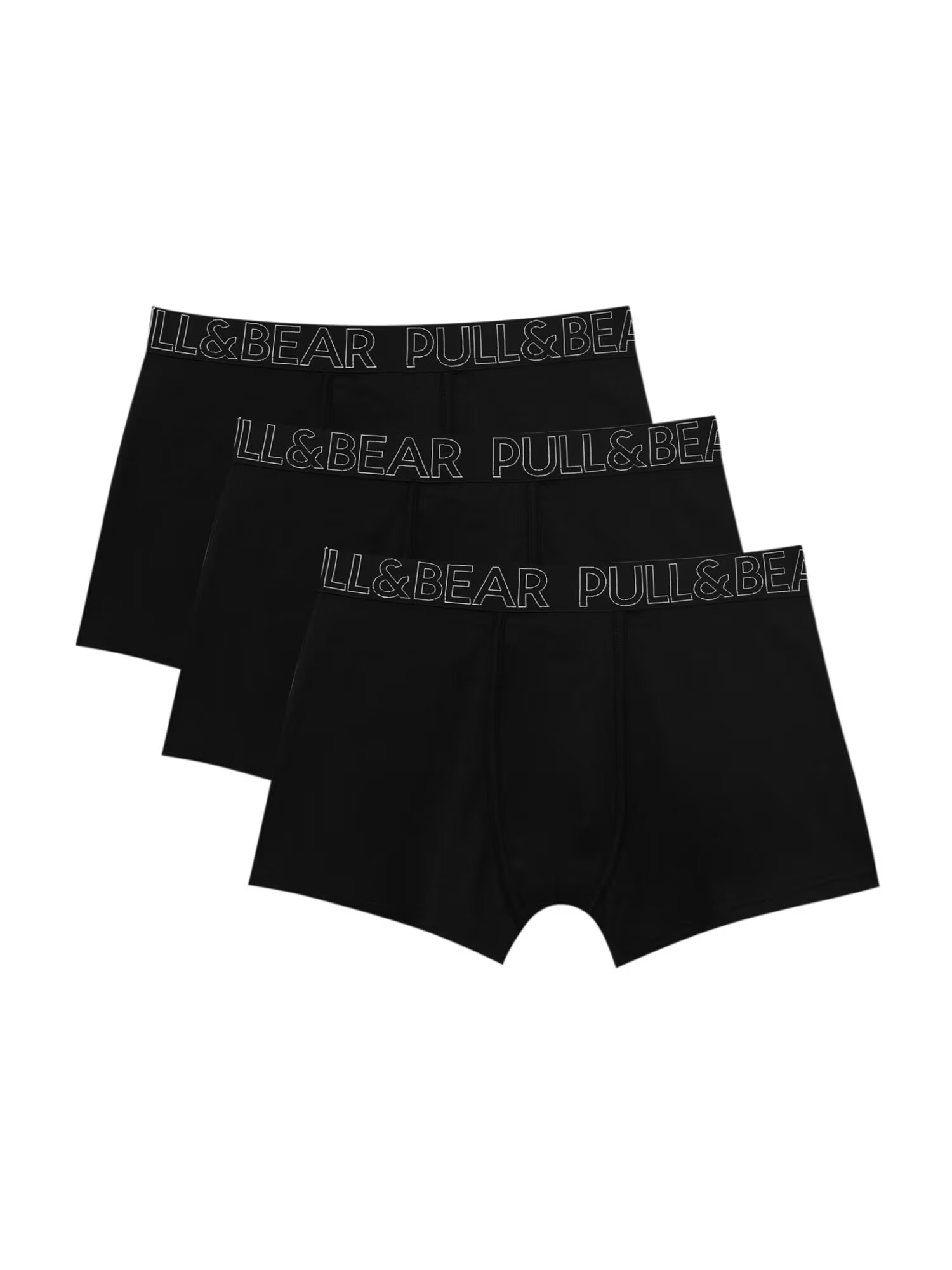 Pull&Bear Boxeri negru / alb - Pled.ro