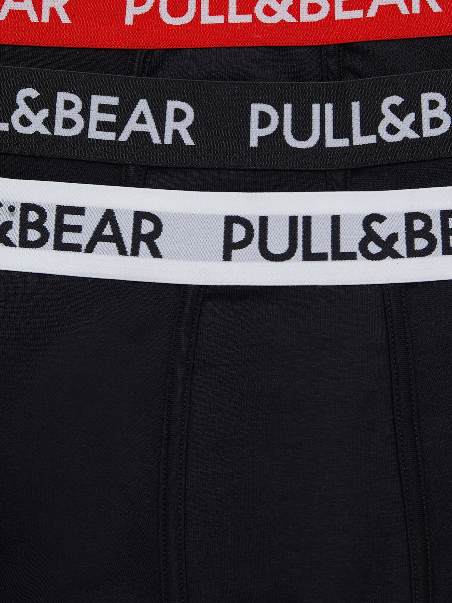 Pull&Bear Boxeri roșu / negru / alb - Pled.ro