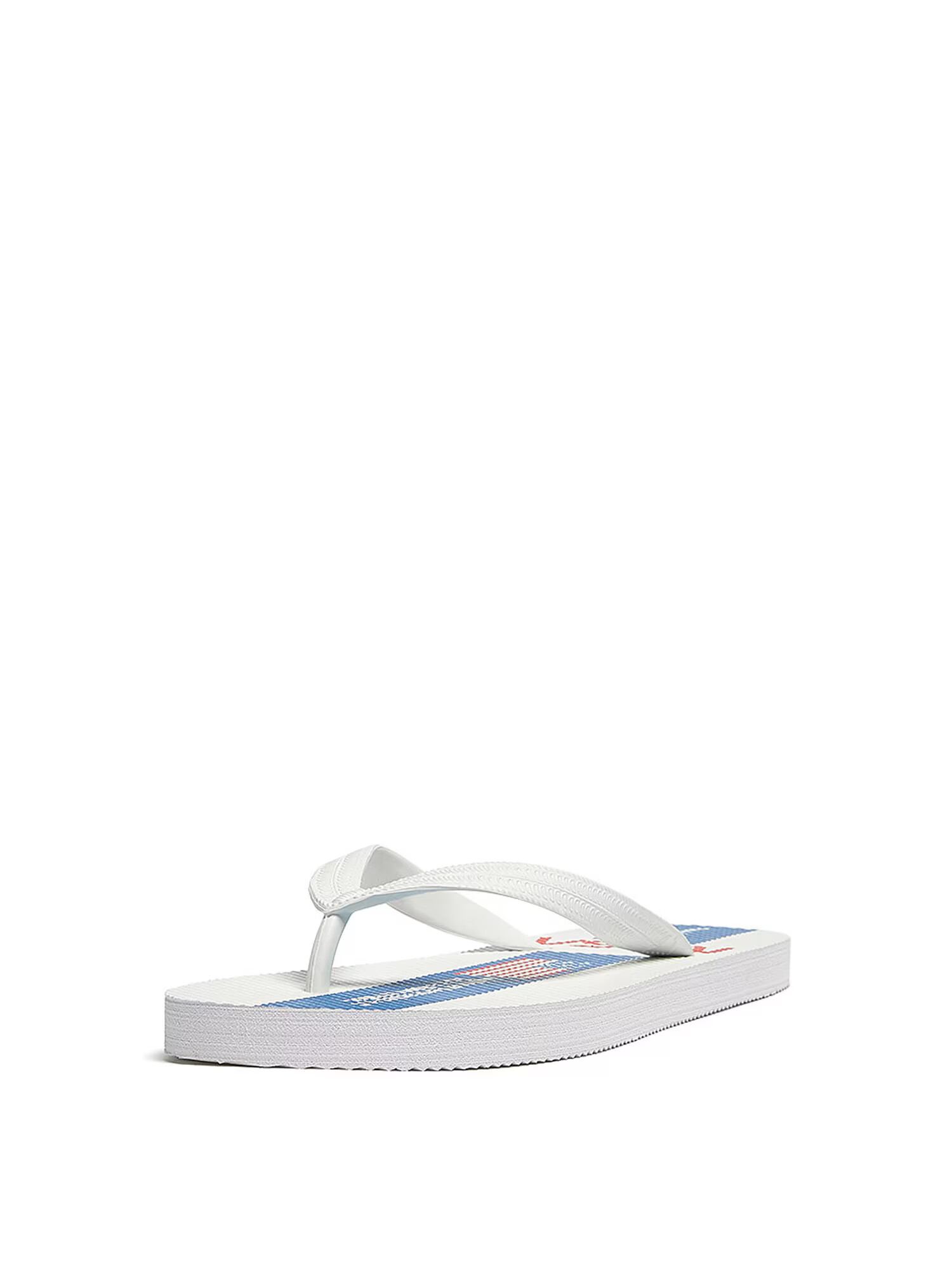 Pull&Bear Flip-flops albastru / roșu / alb - Pled.ro