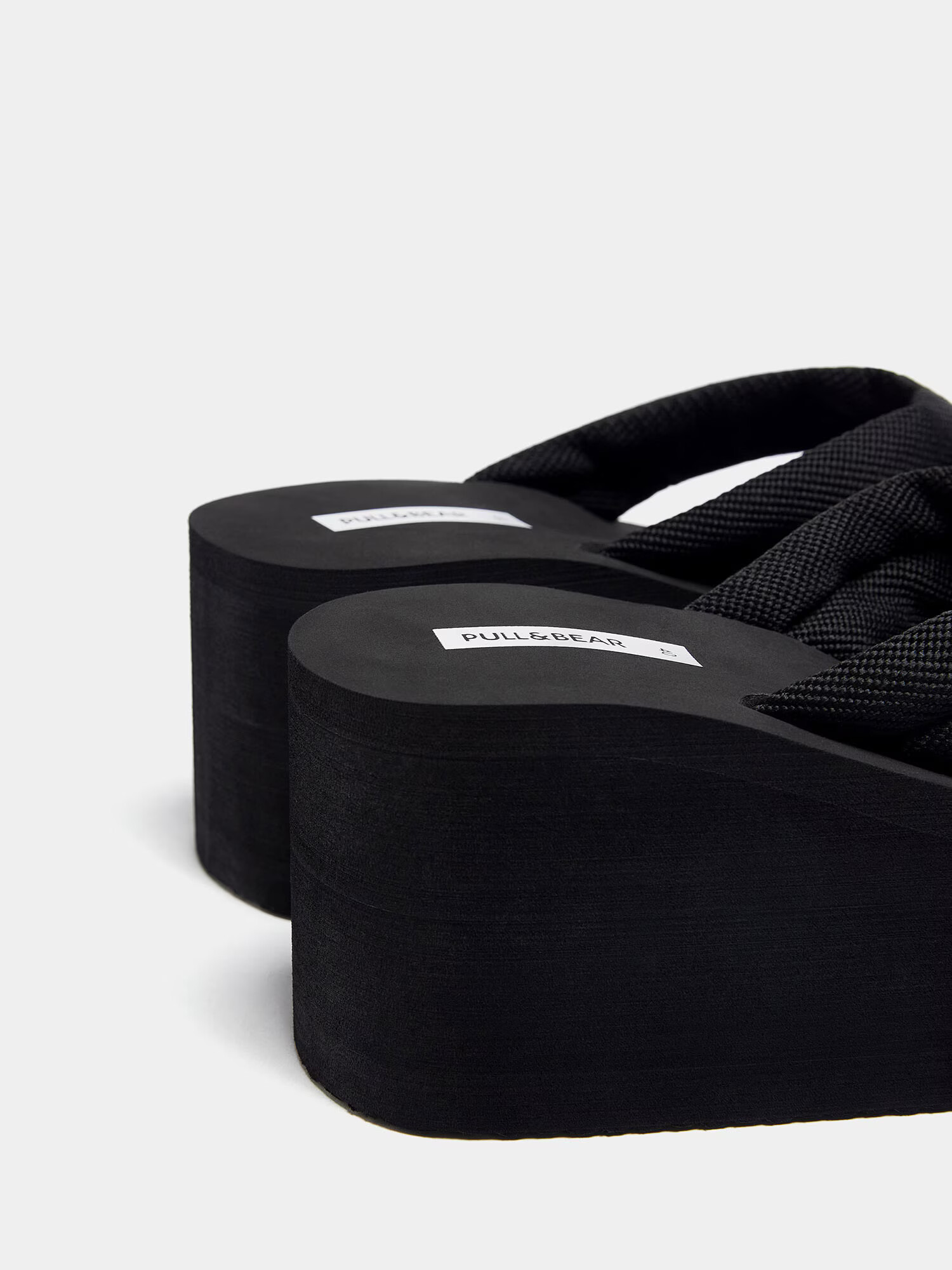 Pull&Bear Flip-flops negru - Pled.ro