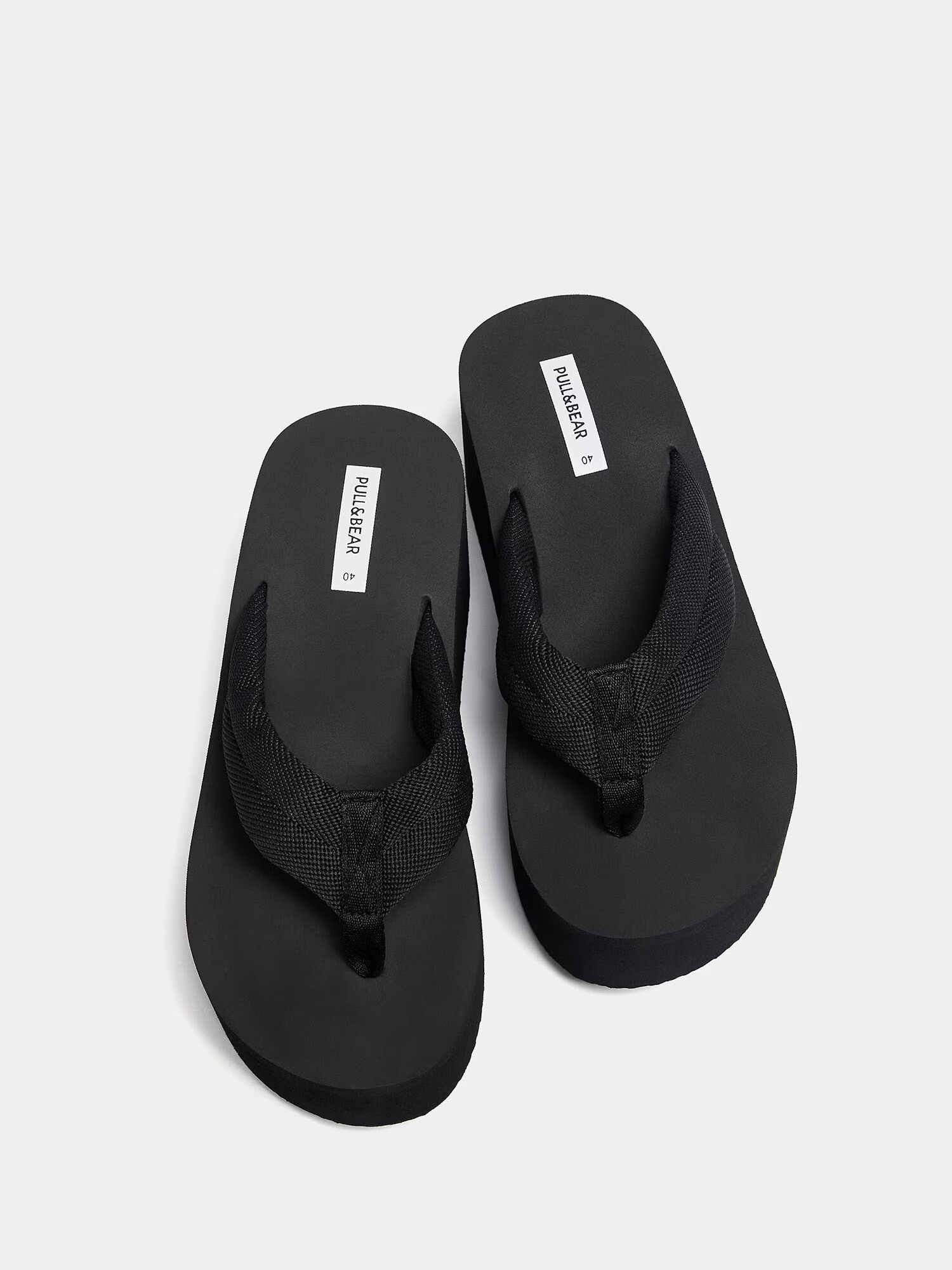 Pull&Bear Flip-flops negru - Pled.ro