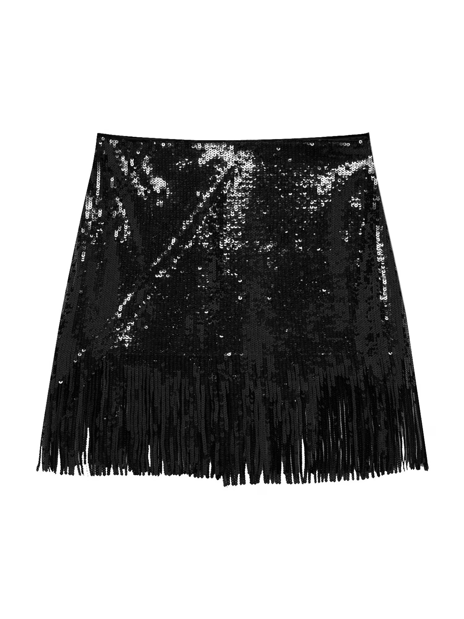 Pull&Bear Fustă negru - Pled.ro