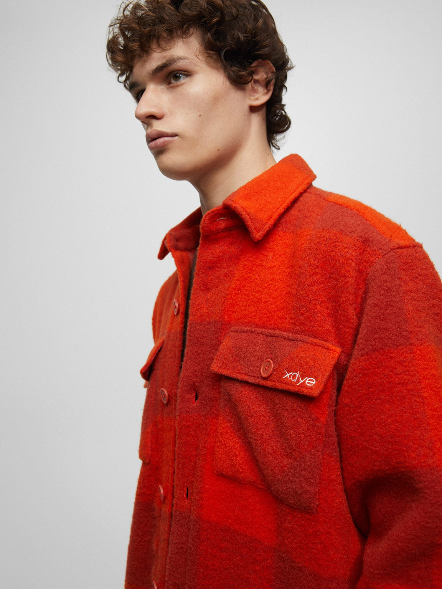 Pull&Bear Geacă de primăvară-toamnă roșu burgundy / roșu orange - Pled.ro