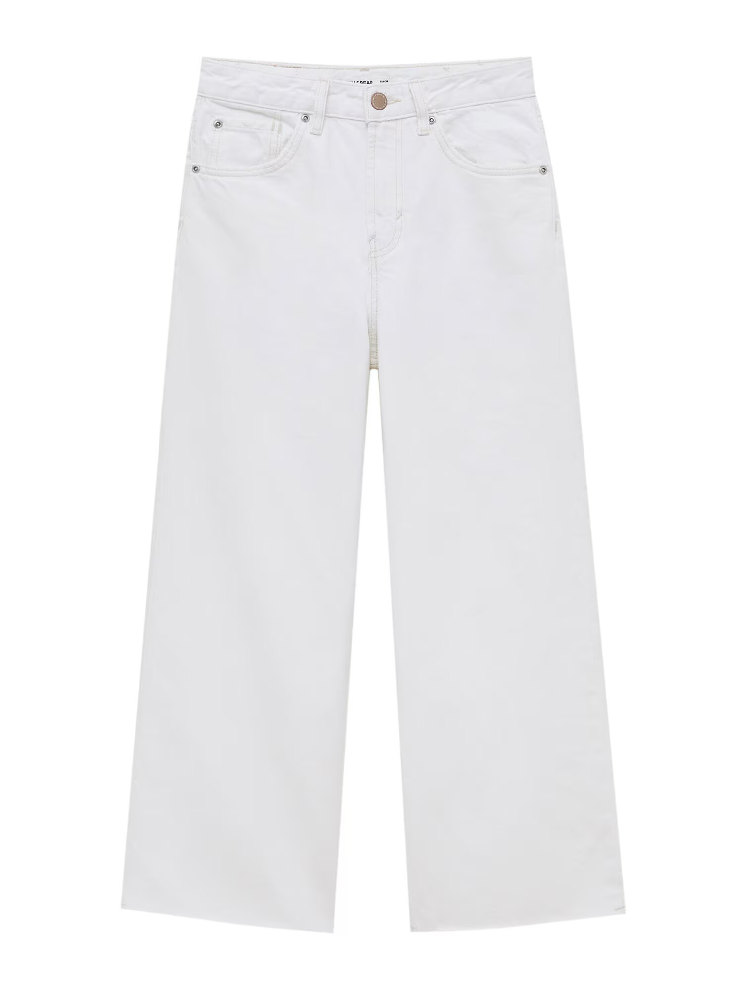 Pull&Bear Jeans alb - Pled.ro