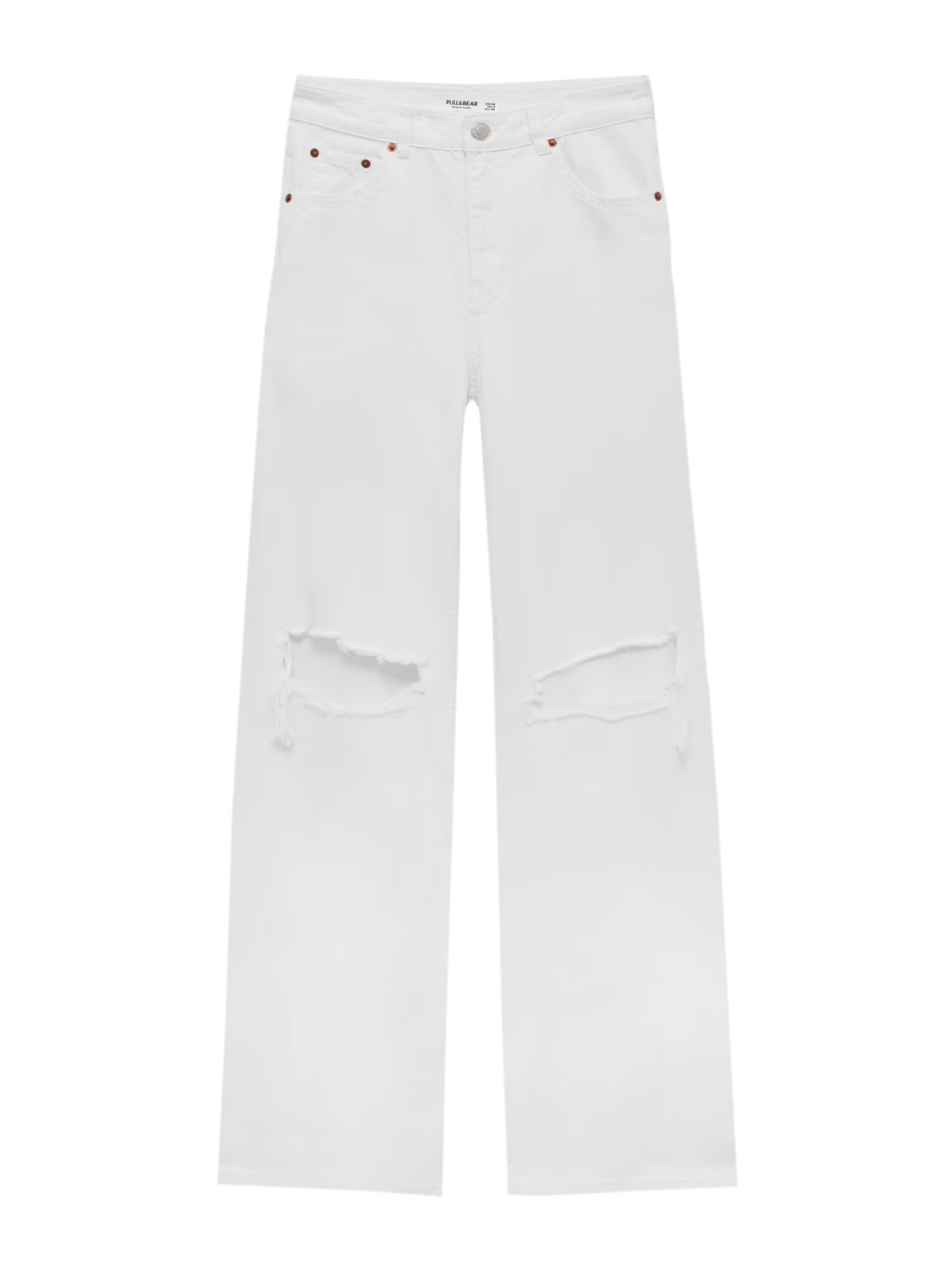 Pull&Bear Jeans alb - Pled.ro