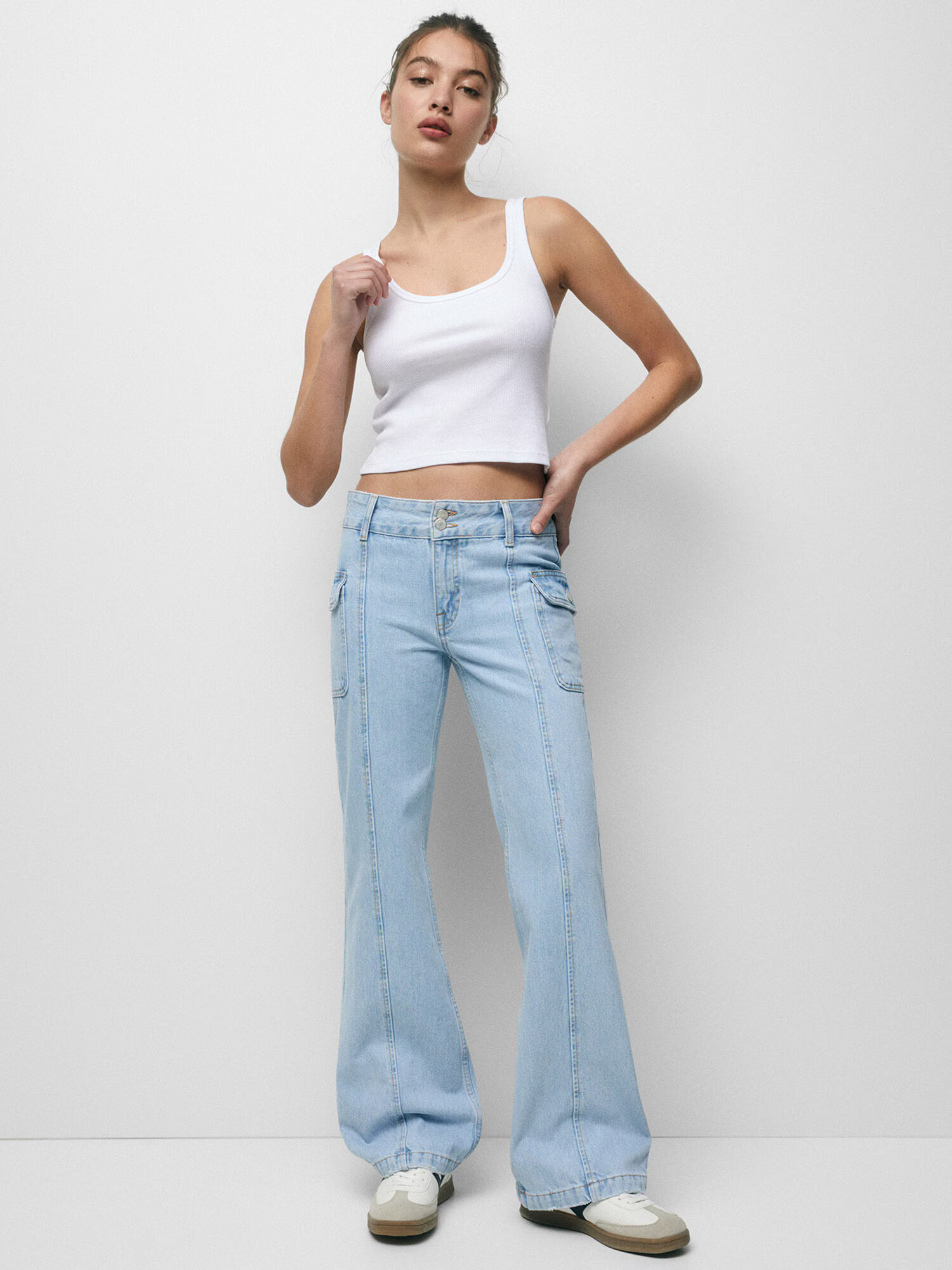 Pull&Bear Jeans albastru denim - Pled.ro