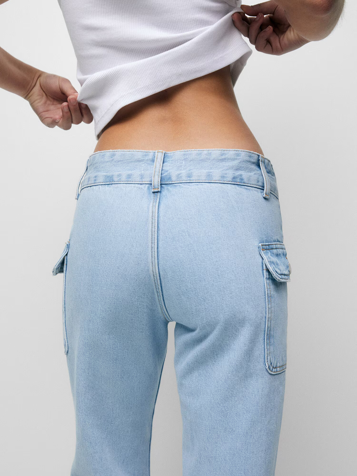 Pull&Bear Jeans albastru denim - Pled.ro