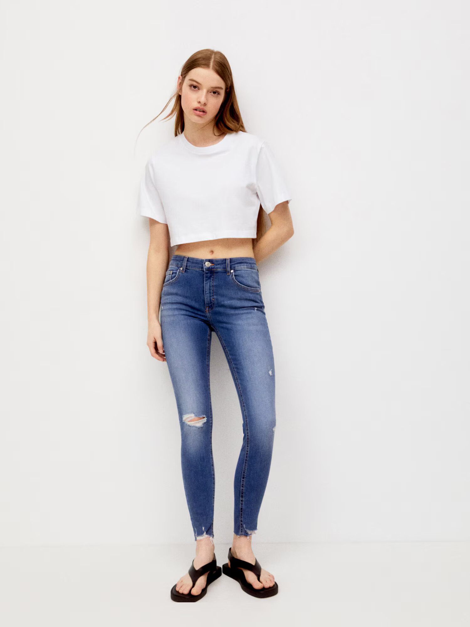 Pull&Bear Jeans albastru denim - Pled.ro