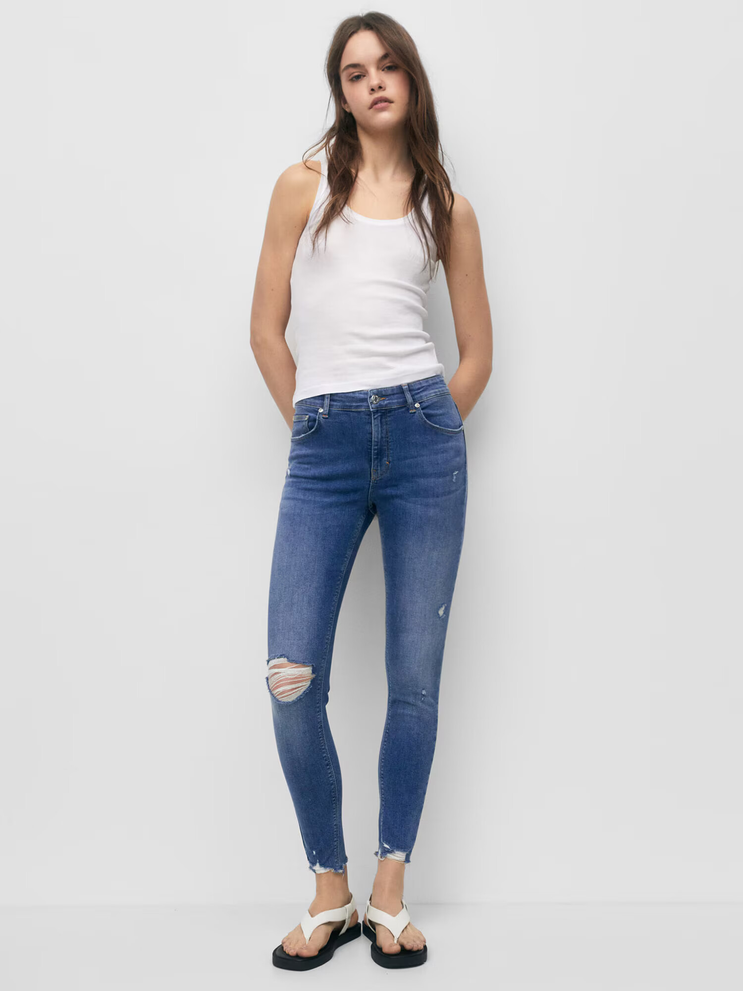 Pull&Bear Jeans albastru denim - Pled.ro