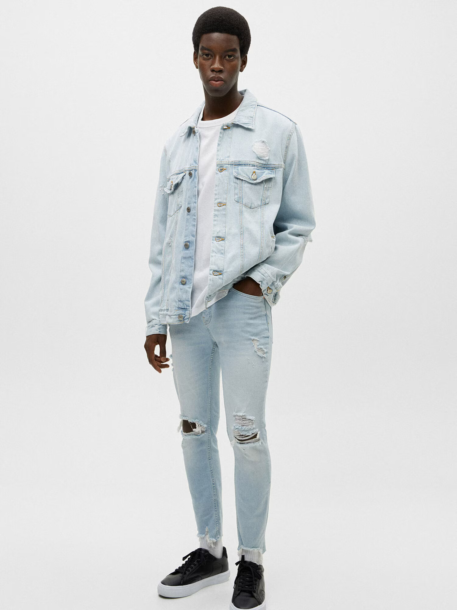 Pull&Bear Jeans albastru denim - Pled.ro