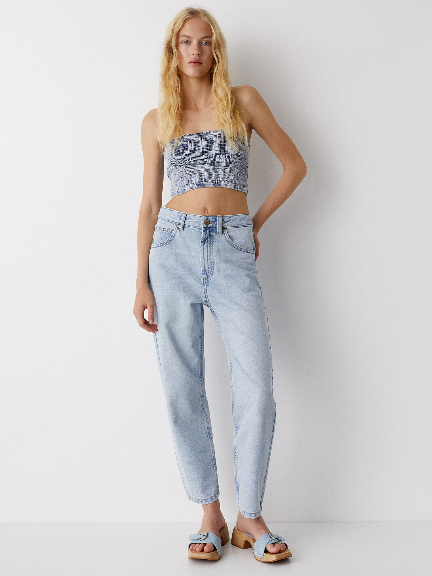 Pull&Bear Jeans albastru denim - Pled.ro