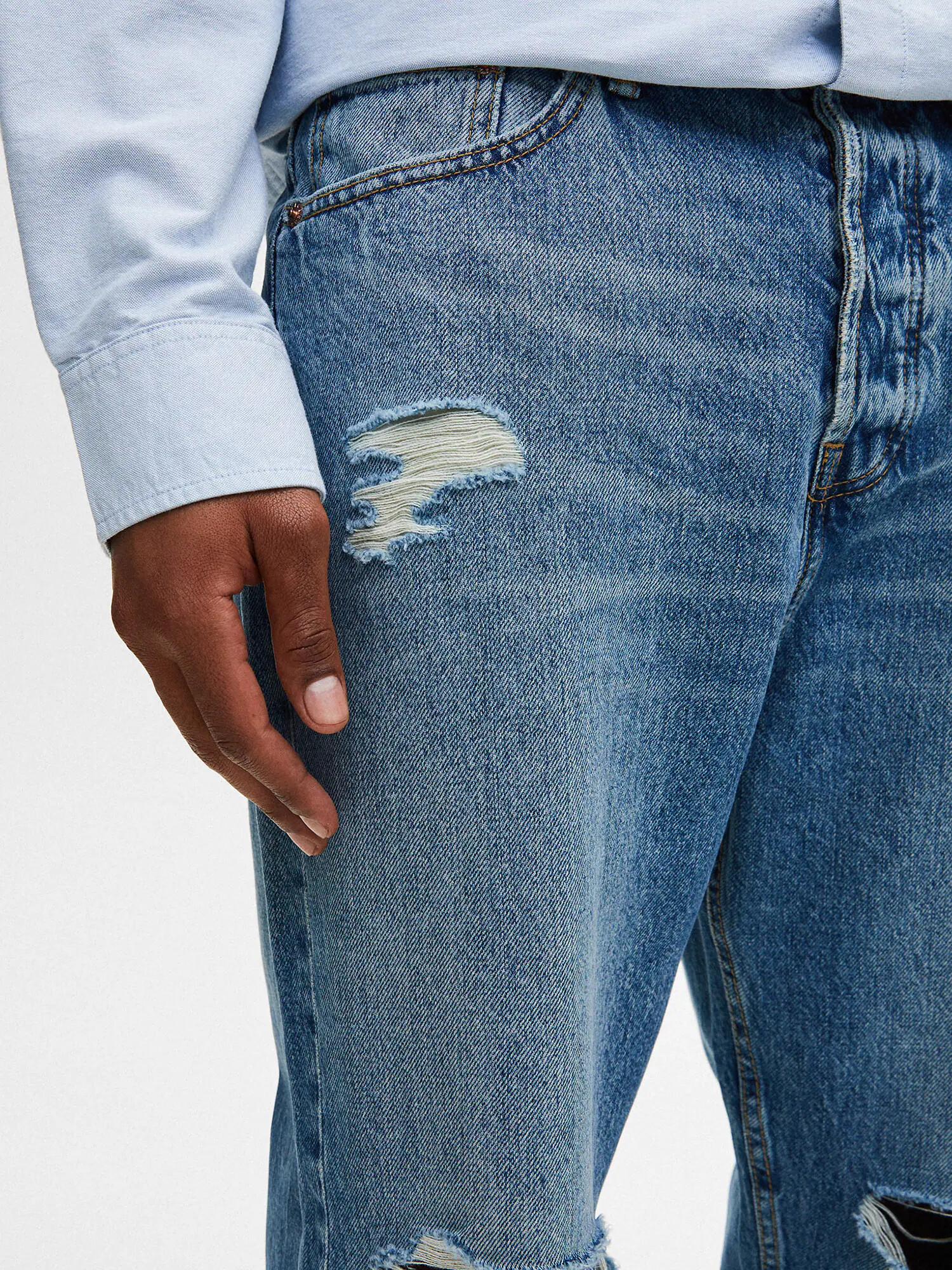 Pull&Bear Jeans albastru denim - Pled.ro