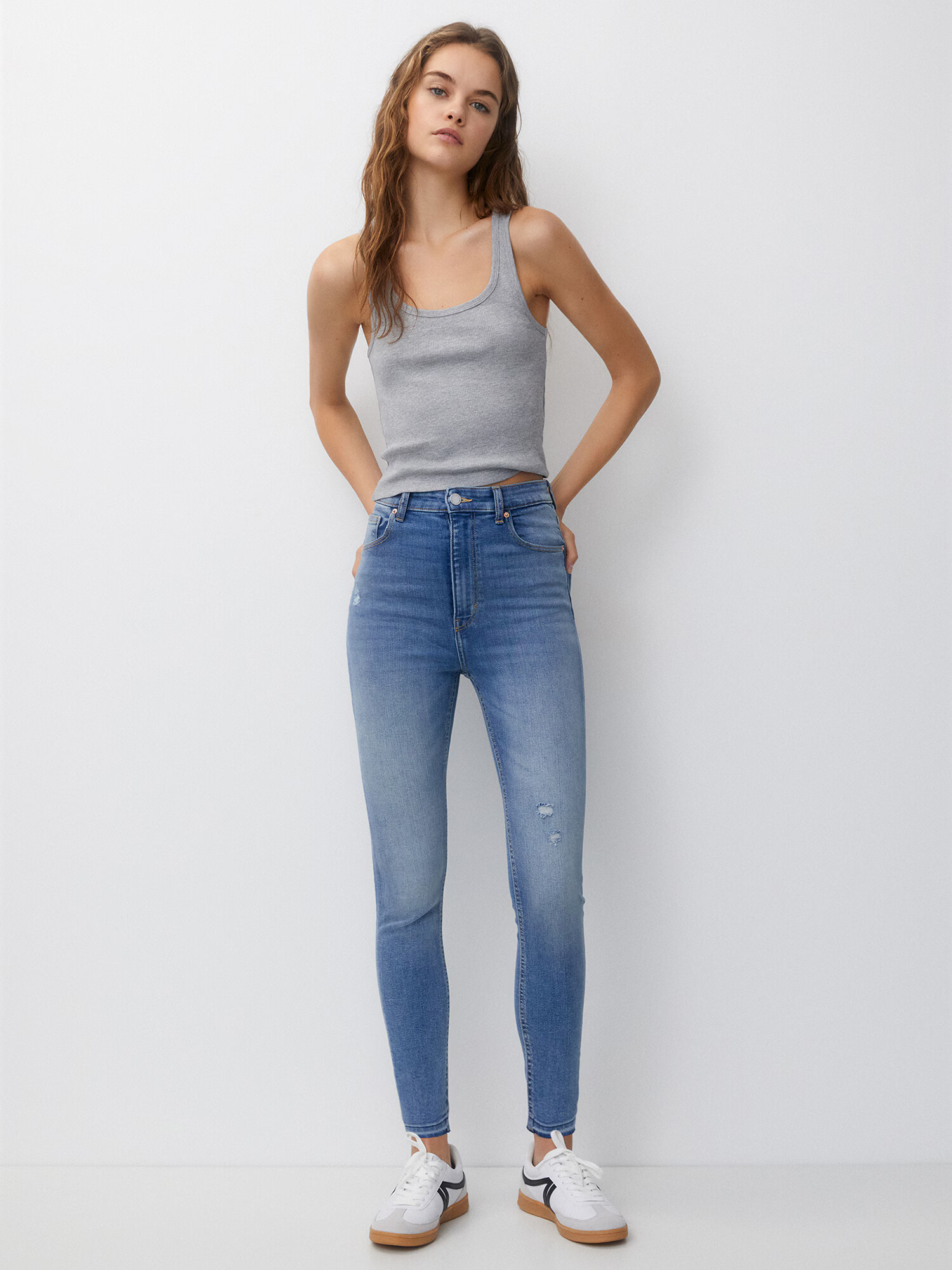 Pull&Bear Jeans albastru denim - Pled.ro