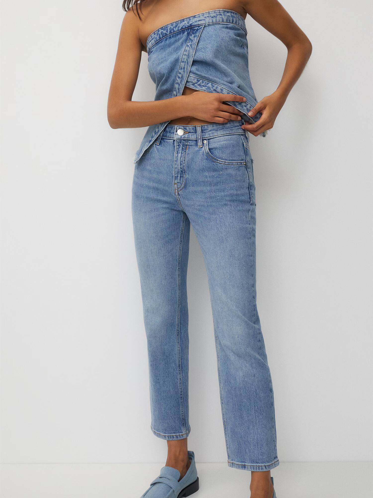 Pull&Bear Jeans albastru denim - Pled.ro