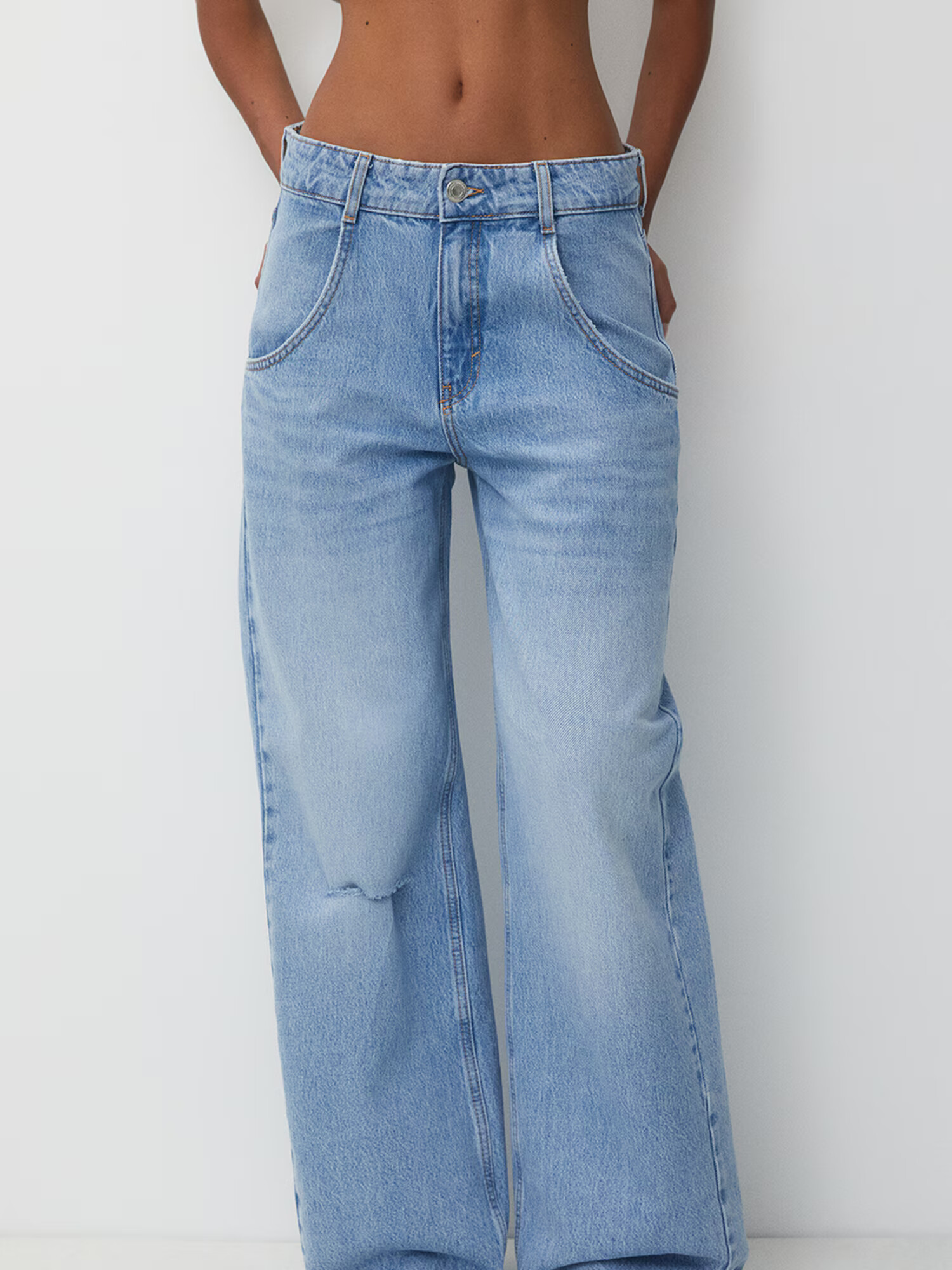 Pull&Bear Jeans albastru denim - Pled.ro