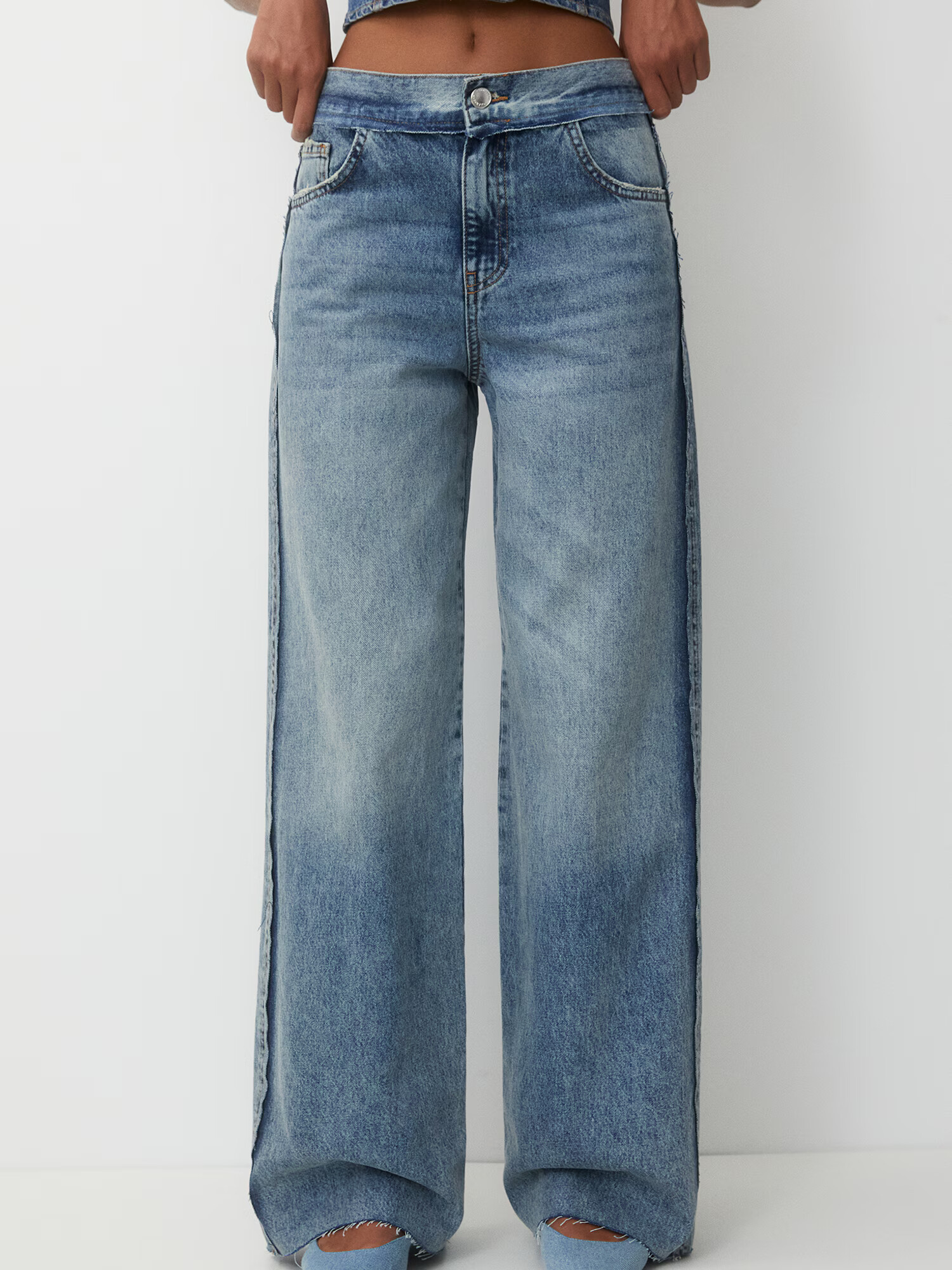 Pull&Bear Jeans albastru denim - Pled.ro