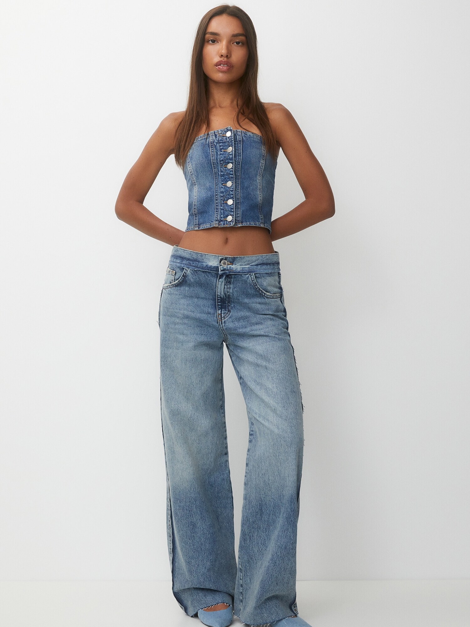 Pull&Bear Jeans albastru denim - Pled.ro