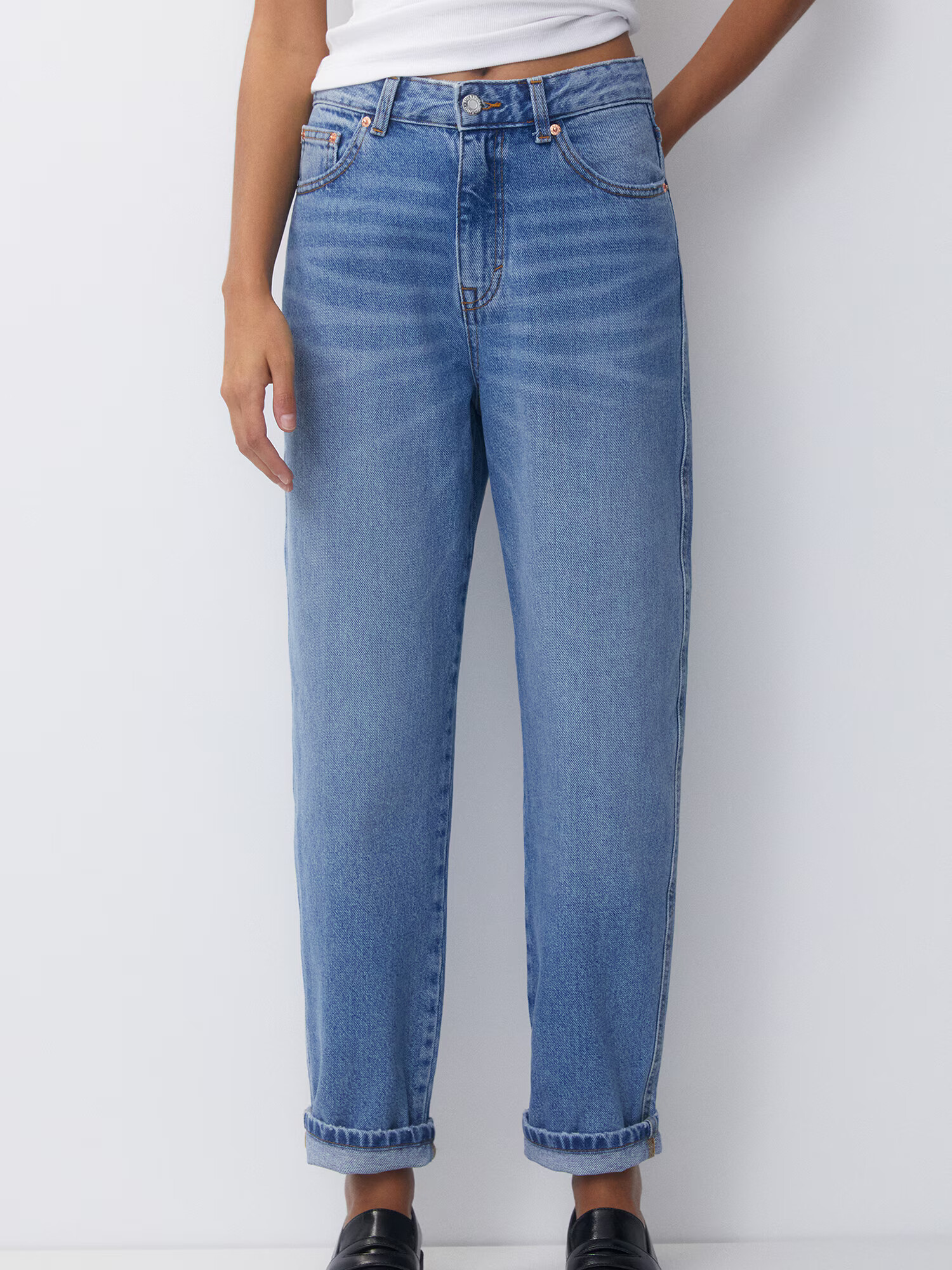 Pull&Bear Jeans albastru denim - Pled.ro