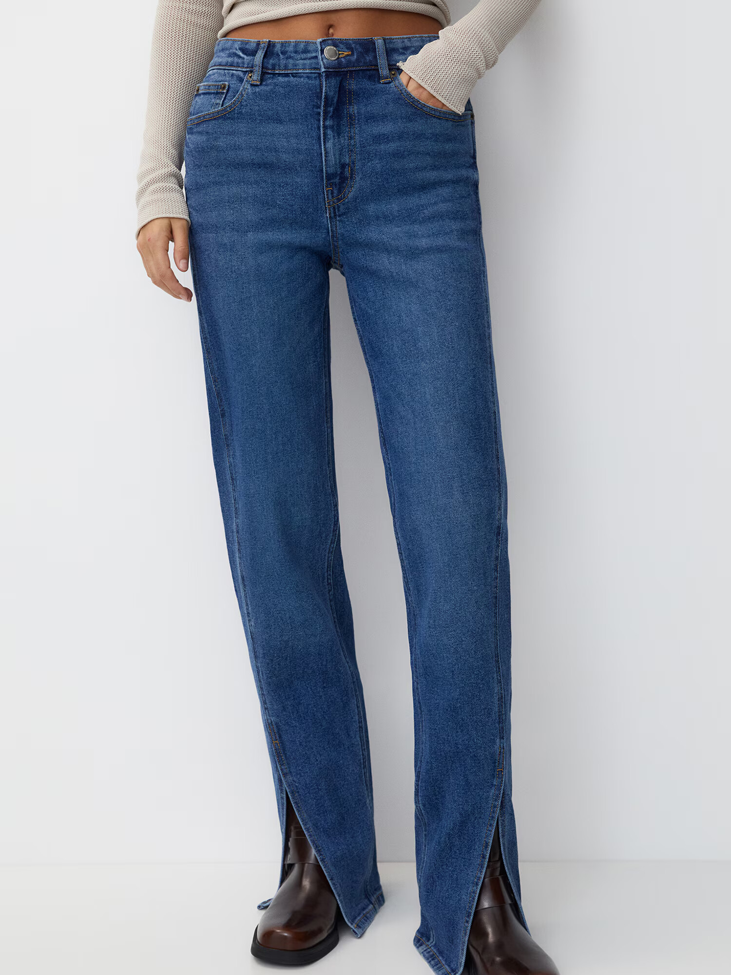 Pull&Bear Jeans albastru denim - Pled.ro