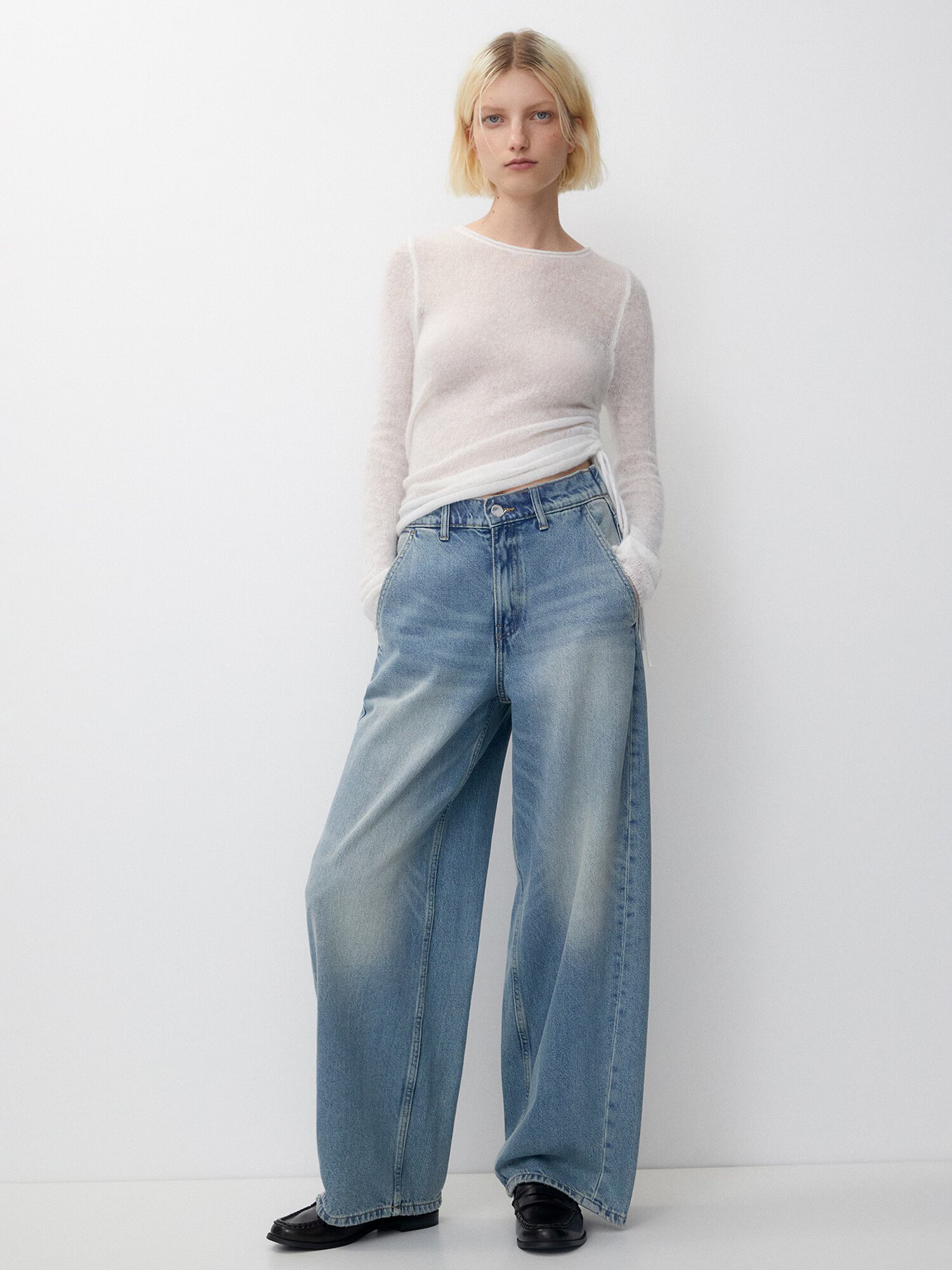 Pull&Bear Jeans albastru denim - Pled.ro