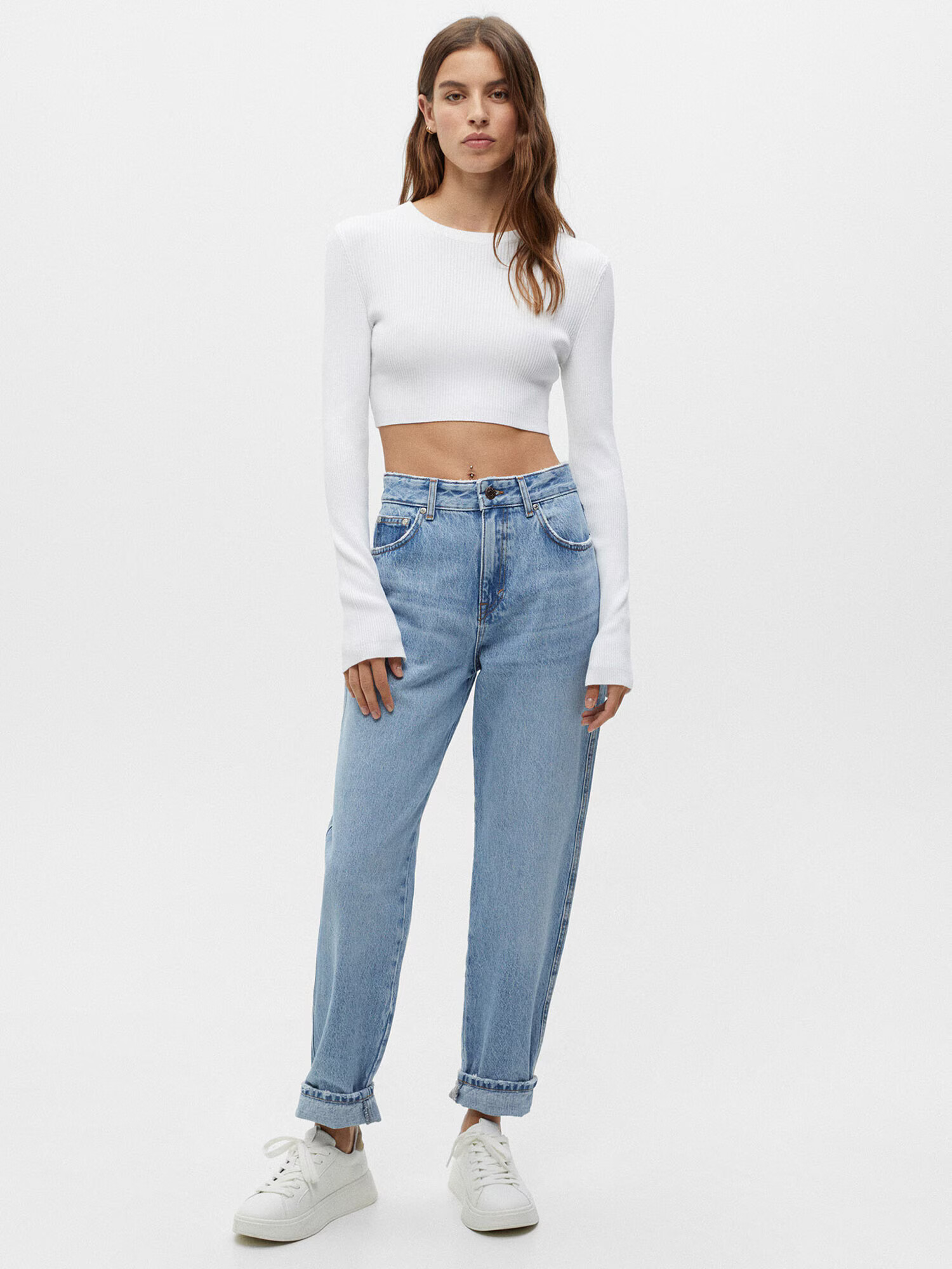 Pull&Bear Jeans albastru denim - Pled.ro