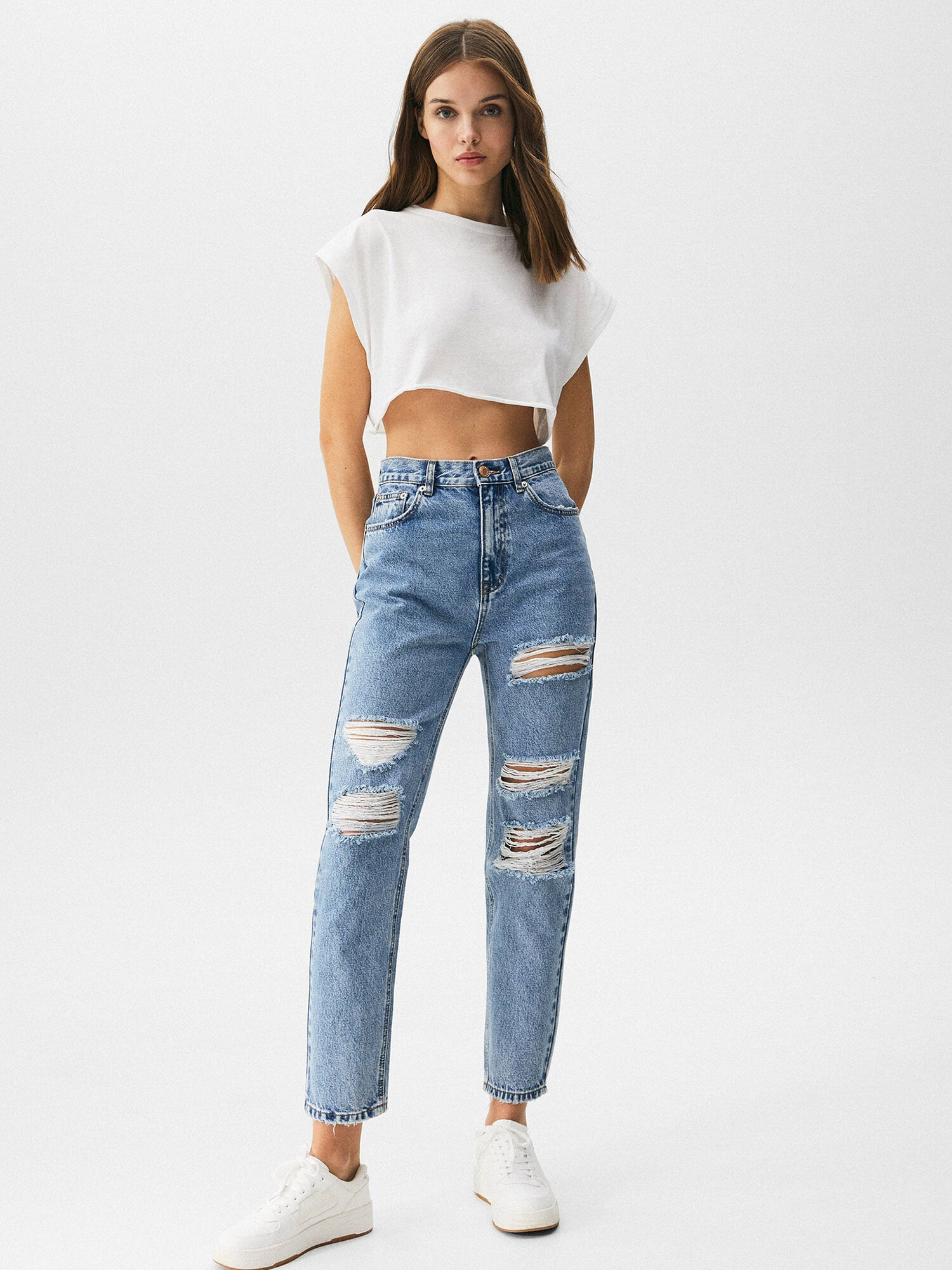 Pull&Bear Jeans albastru denim - Pled.ro