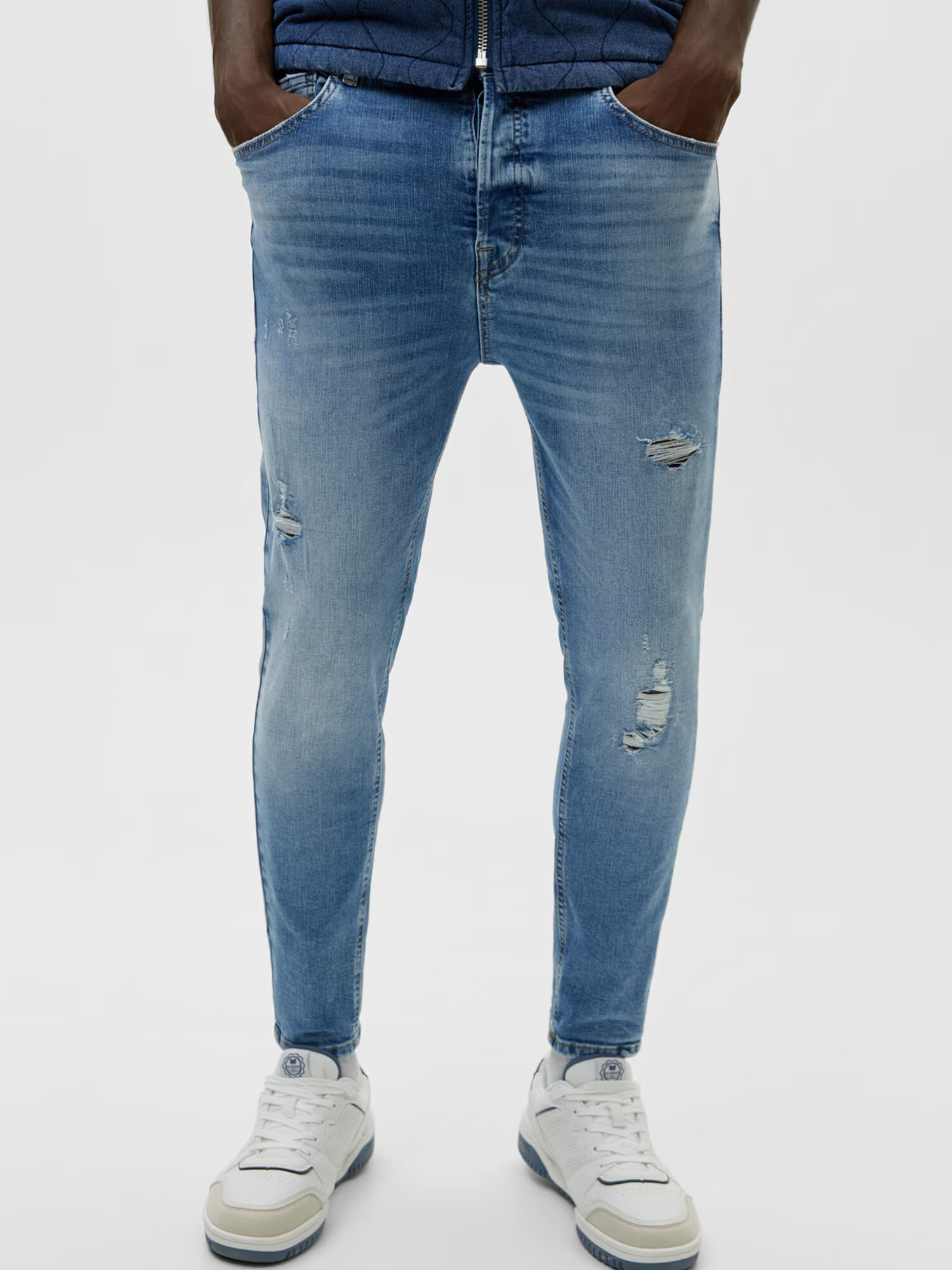 Pull&Bear Jeans albastru denim - Pled.ro