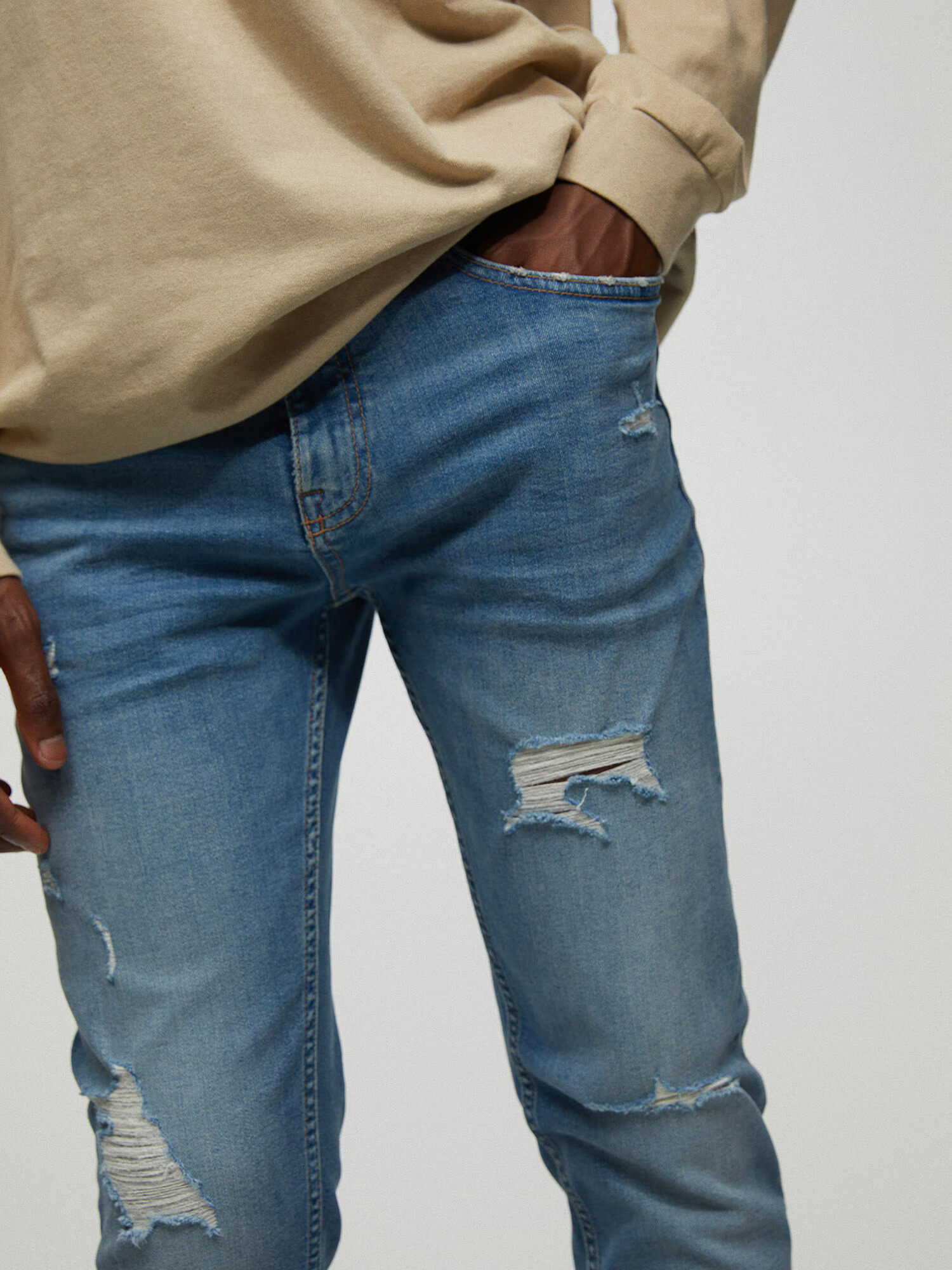 Pull&Bear Jeans albastru denim - Pled.ro