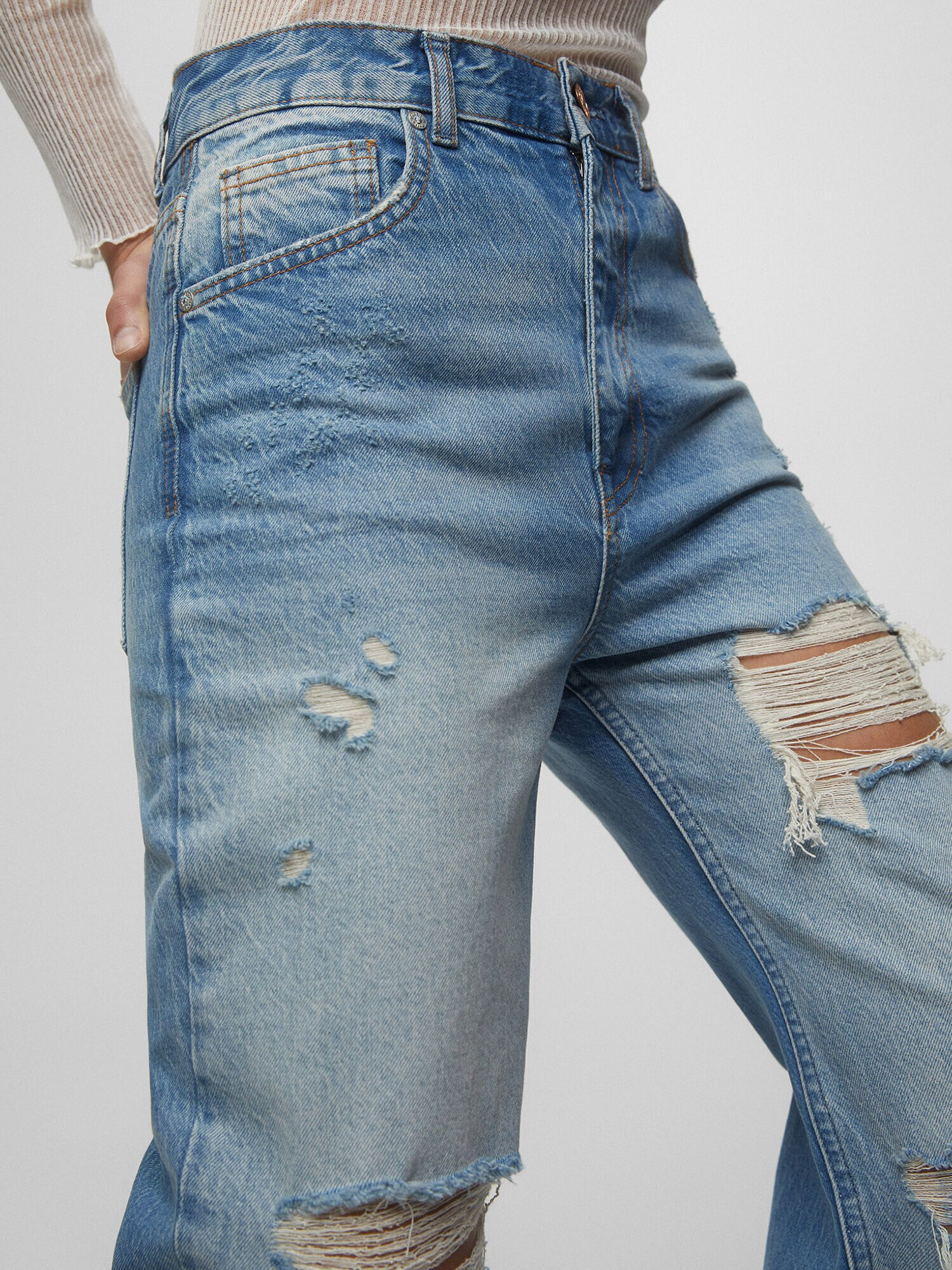 Pull&Bear Jeans albastru denim - Pled.ro